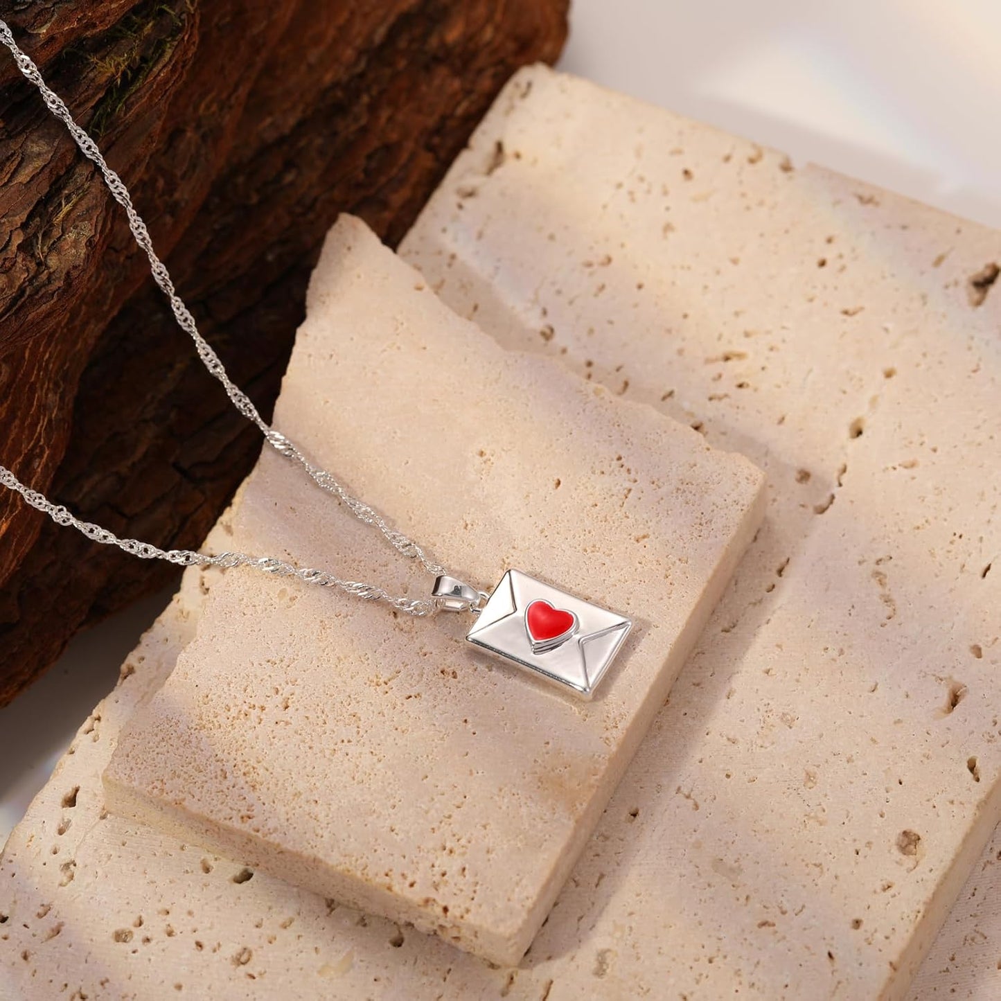 Delicate Heart Pendant Necklace, 14K Gold Plated Dainty Chain, Gift for Women