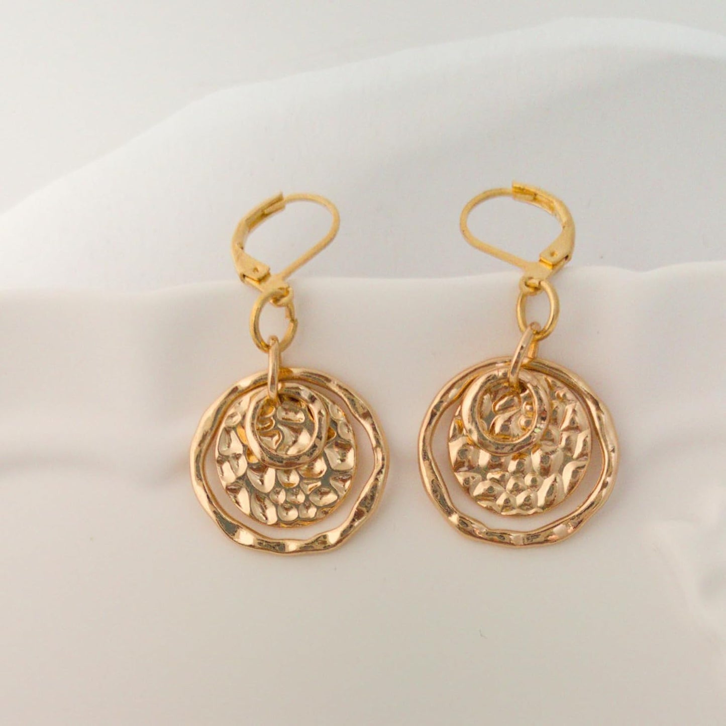 Sterling Silver Leverback Earrings for Women, 14K Gold and Silver Drop Dangle Earrings Jewelry Hypoallergenic