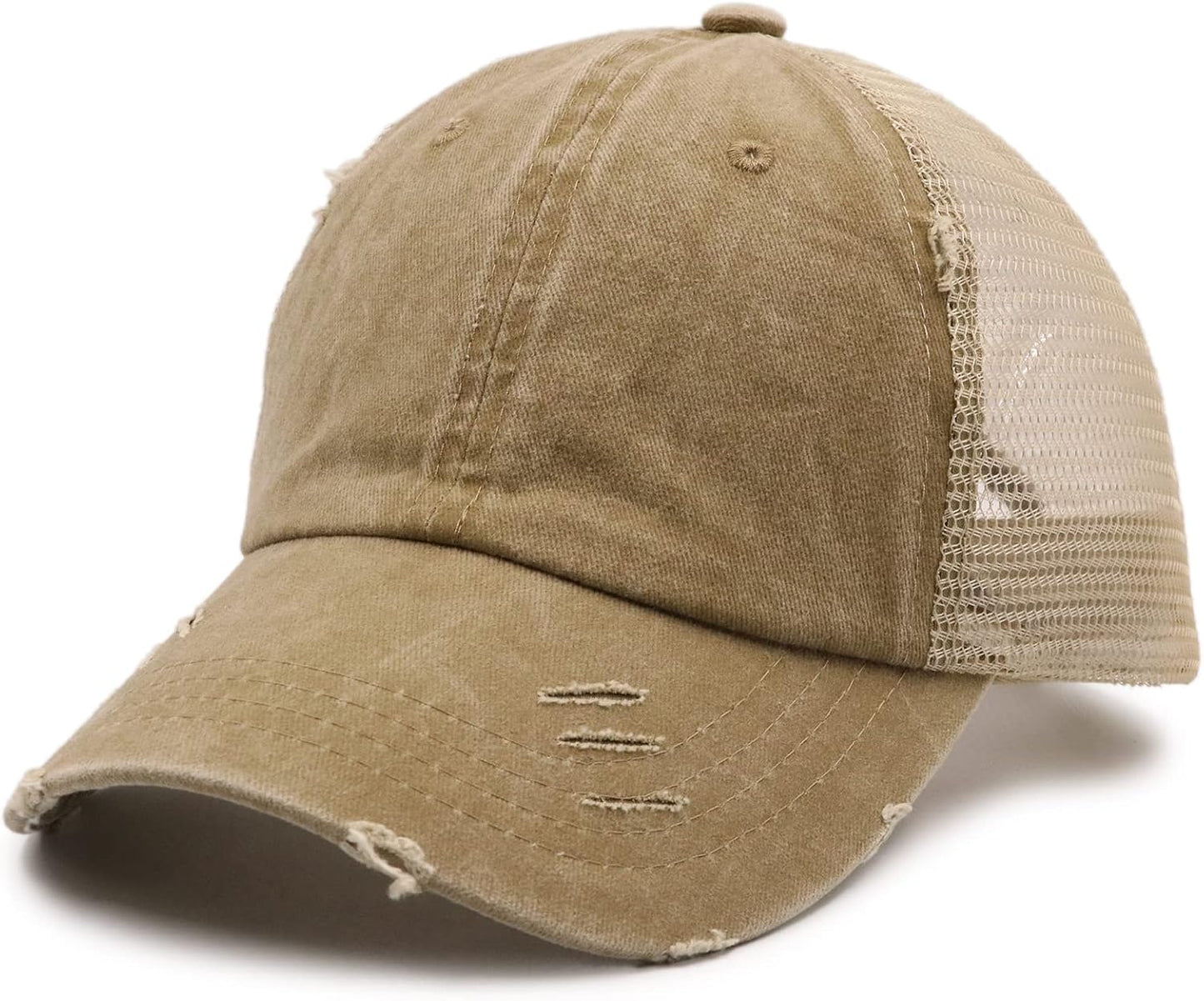 Womens Pony Hat High Ponytail Baseball Cap Girls Messy Bun Caps  Hair Day Adjustable Dad Hat