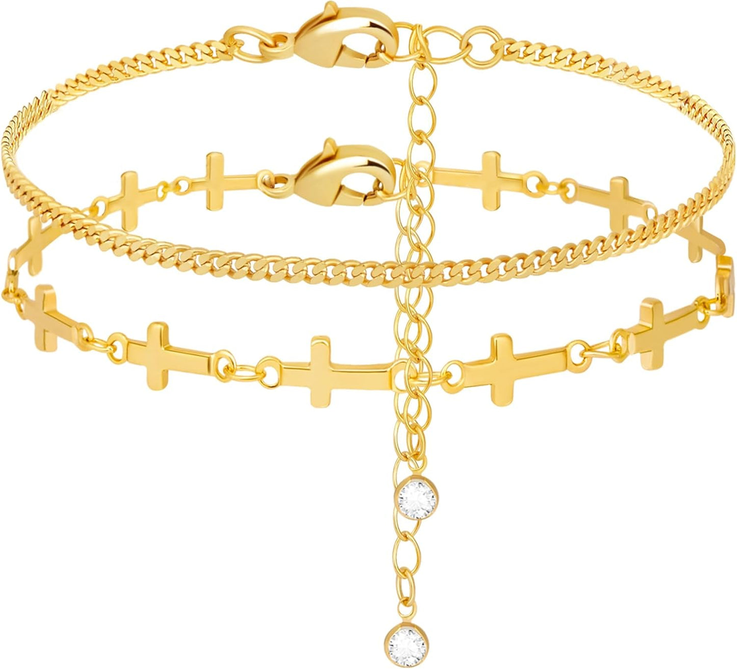 Gold Bracelets for Women,Dainty Bracelets Set for Women Trendy, Gold Bracelets Stack With Beaded