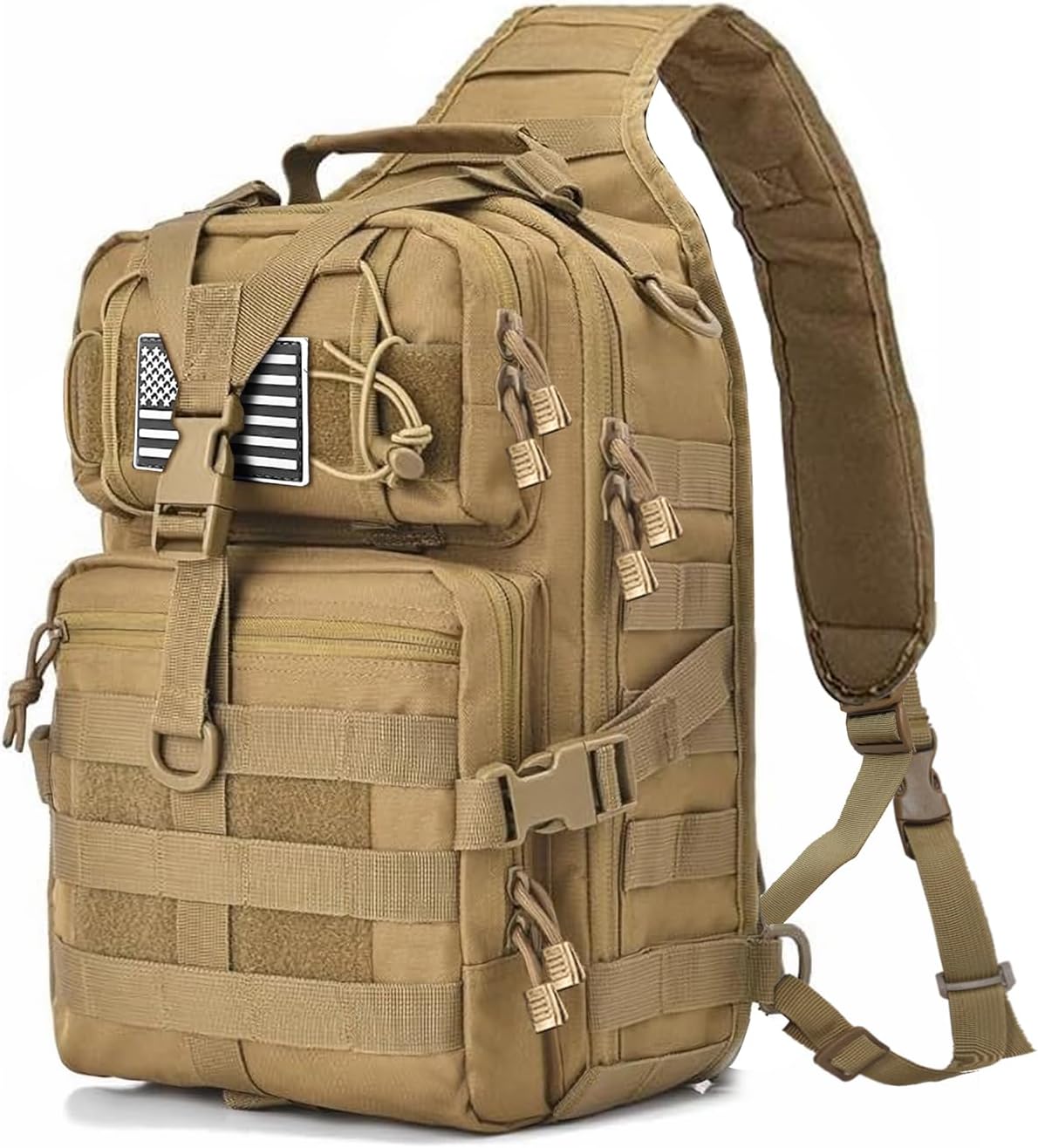 Tactical Sling Bag Pack Military Rover Shoulder Sling Backpack EDC Molle Assault Range Bag