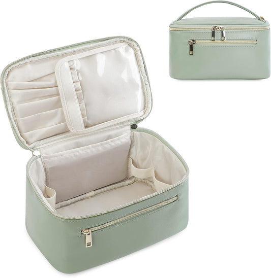 Makeup Bag, Travel Make Up Organizer Cosmetic Brush Bags Case for Women