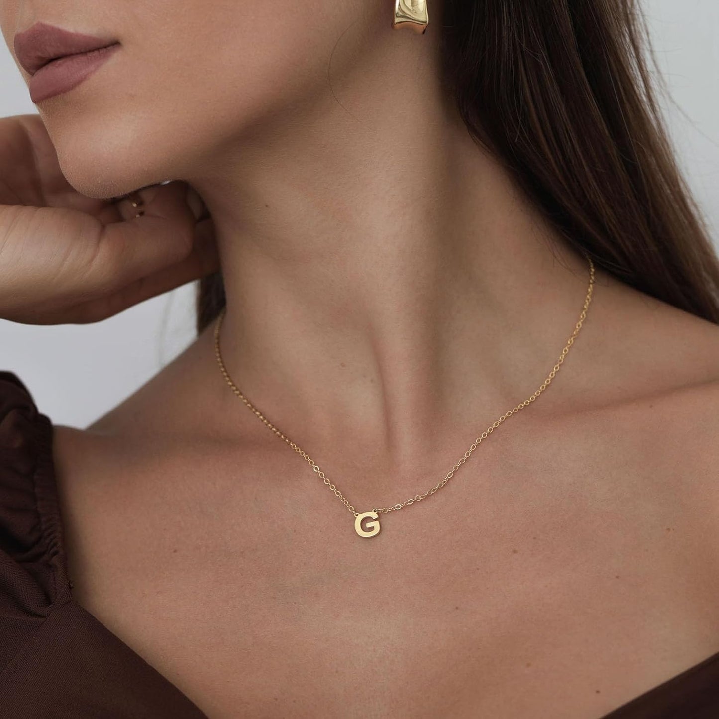 Delicate Heart Pendant Necklace, 14K Gold Plated Dainty Chain, Gift for Women