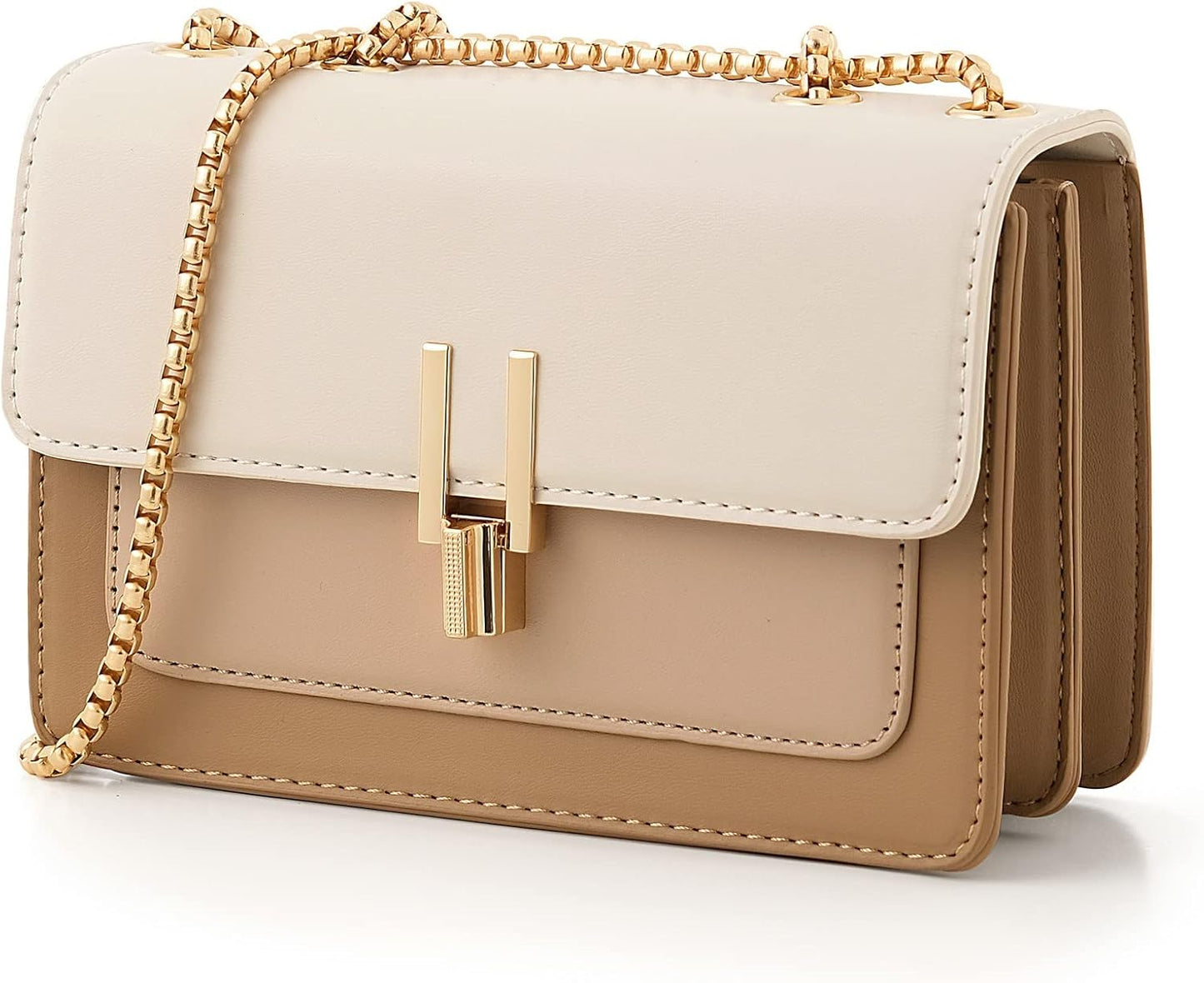 Color-Block Crossbody Bags for Women Leather Cross Body Purses Cute  Handbags Shoulder Bag