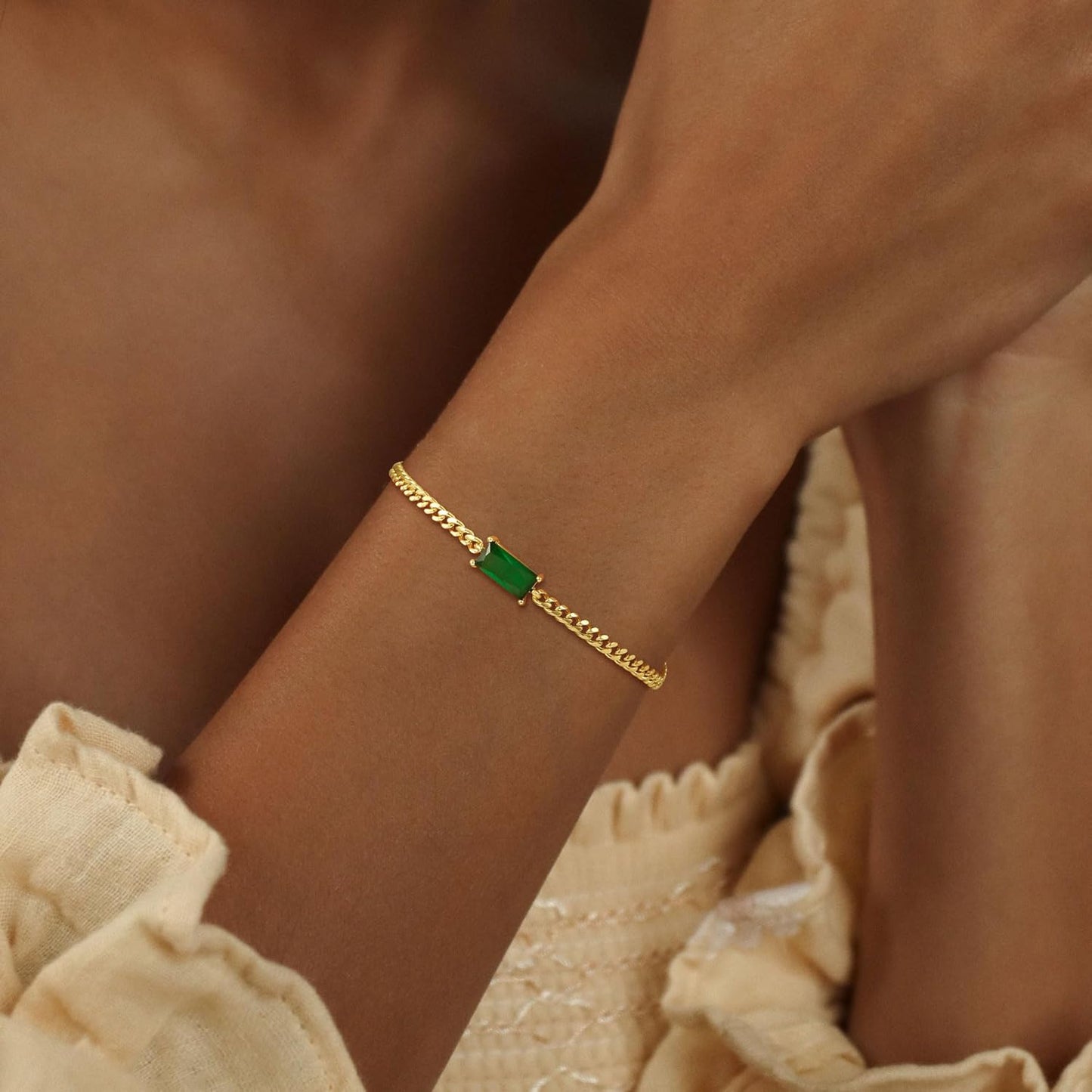Dainty Gold Bracelet for Women 18K Gold Plated Tennis Evil Eye Cross Bracelet Trendy Classic Festival Jewelry Gifts