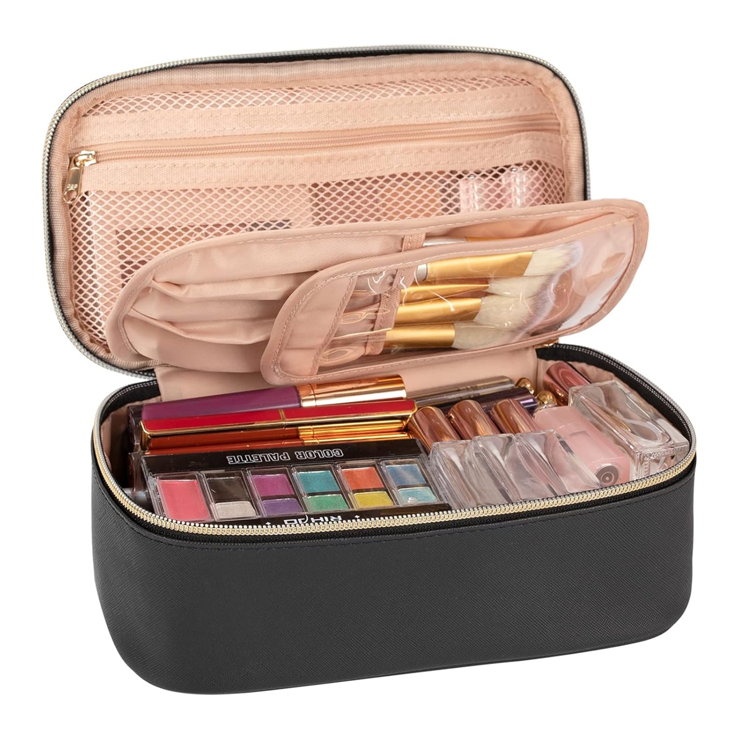 Portable Cute Travel Makeup Bag for Women and girls Makeup Brush Organizer cosmetics Pouch Bags
