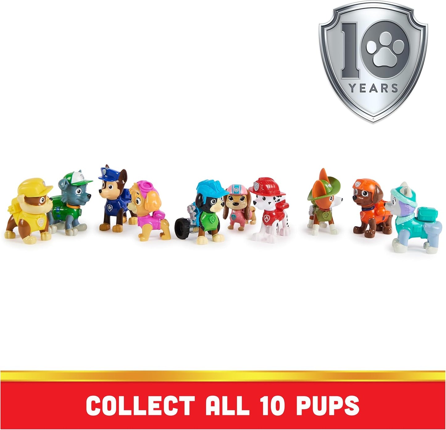 OMOMMD 10th Anniversary, All Paws On Deck Toy Figures Gift Pack with 10 Collectible Action Figures, Kids Toys for Ages 3 and up