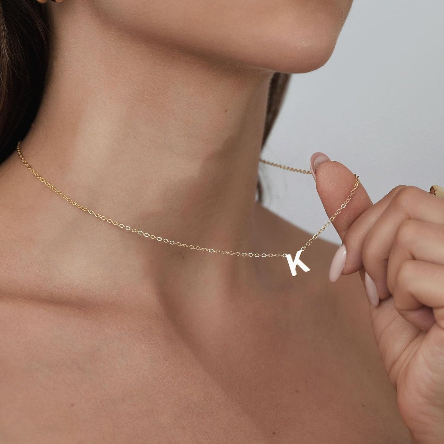 Delicate Heart Pendant Necklace, 14K Gold Plated Dainty Chain, Gift for Women
