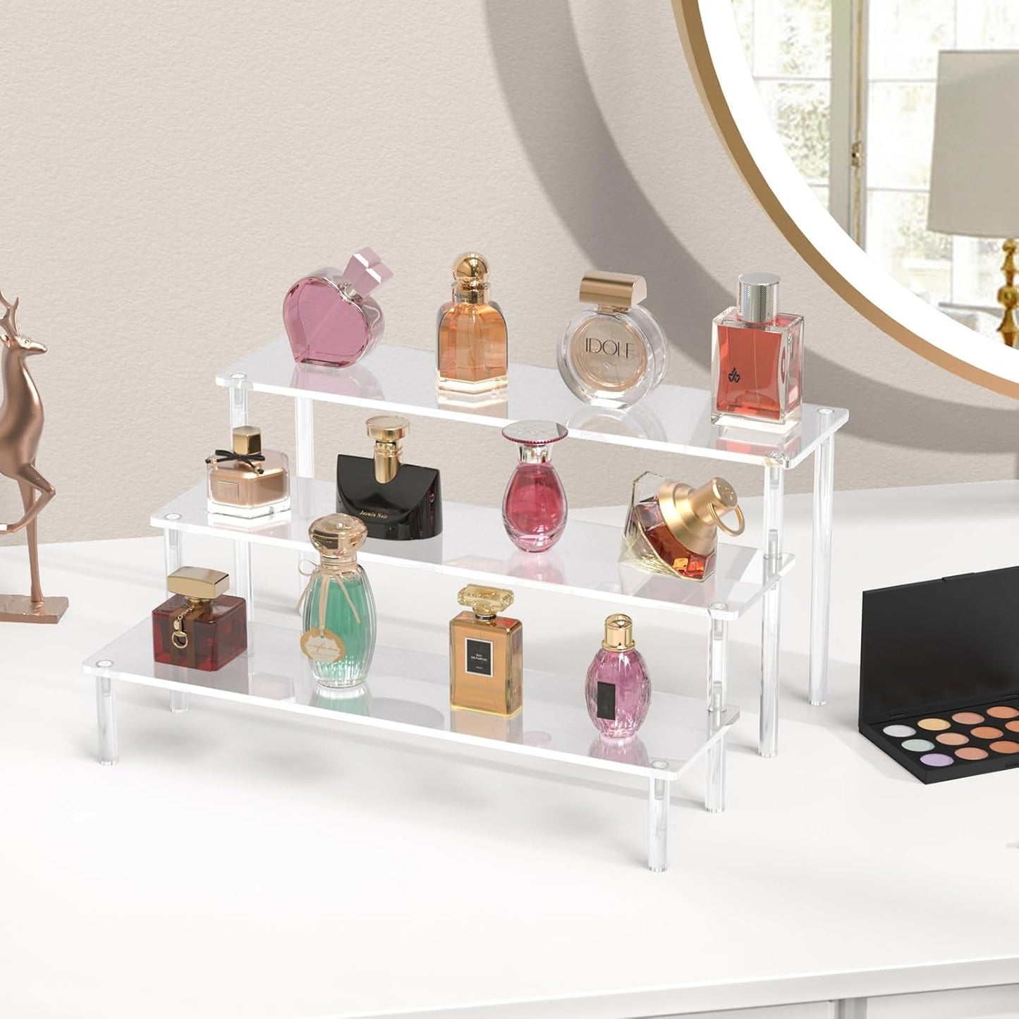 Acrylic Display Risers, 3 Tier Organizer Stand,   Decoration and Organizer