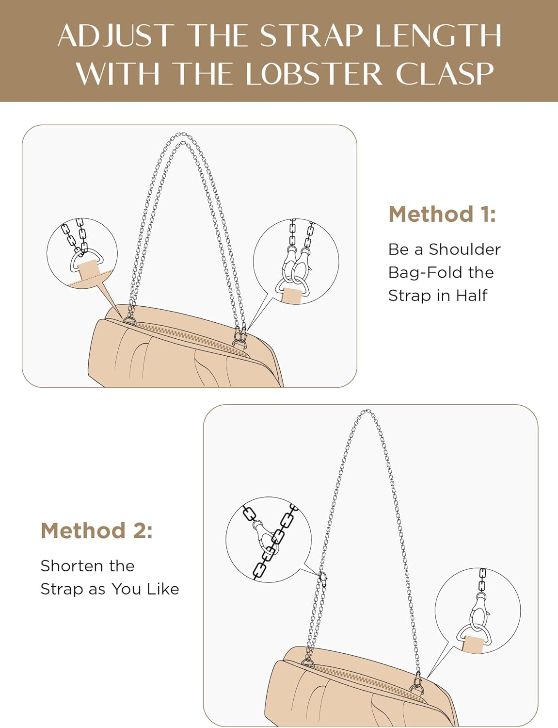Dressy Vegan Leather Clutch Purse for Women Formal, Soft Pleated PU Evening Clutch for Weddings, Proms