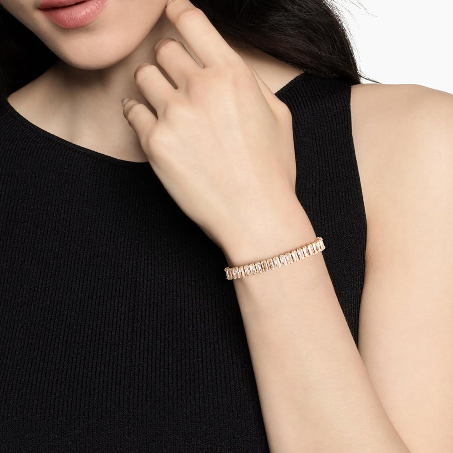 14K Gold Plated Tennis Bracelet for Women – Classic CZ Link Design, Fits 6.0"–7.2" Wrists – Stylish Sparkling Jewelry Gift