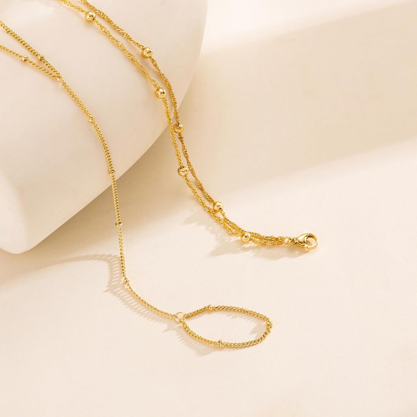 Gold Bracelets for Women, 14K Dainty Gold Plated Stackable Bracelets for Women Trendy Waterproof CZ Tennis Bracelet Set