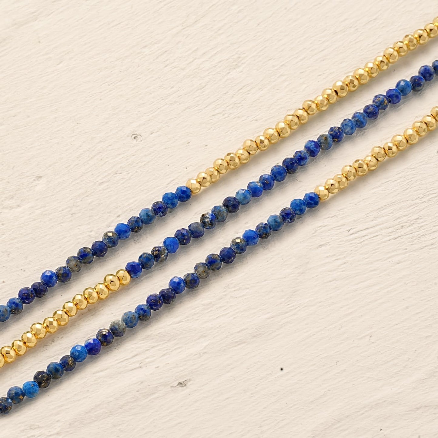 Women Beaded Bracelet Gold Double Layer Gemstone 14K Simple Dainty Handmade Chain Everyday Boho Beach Jewelry