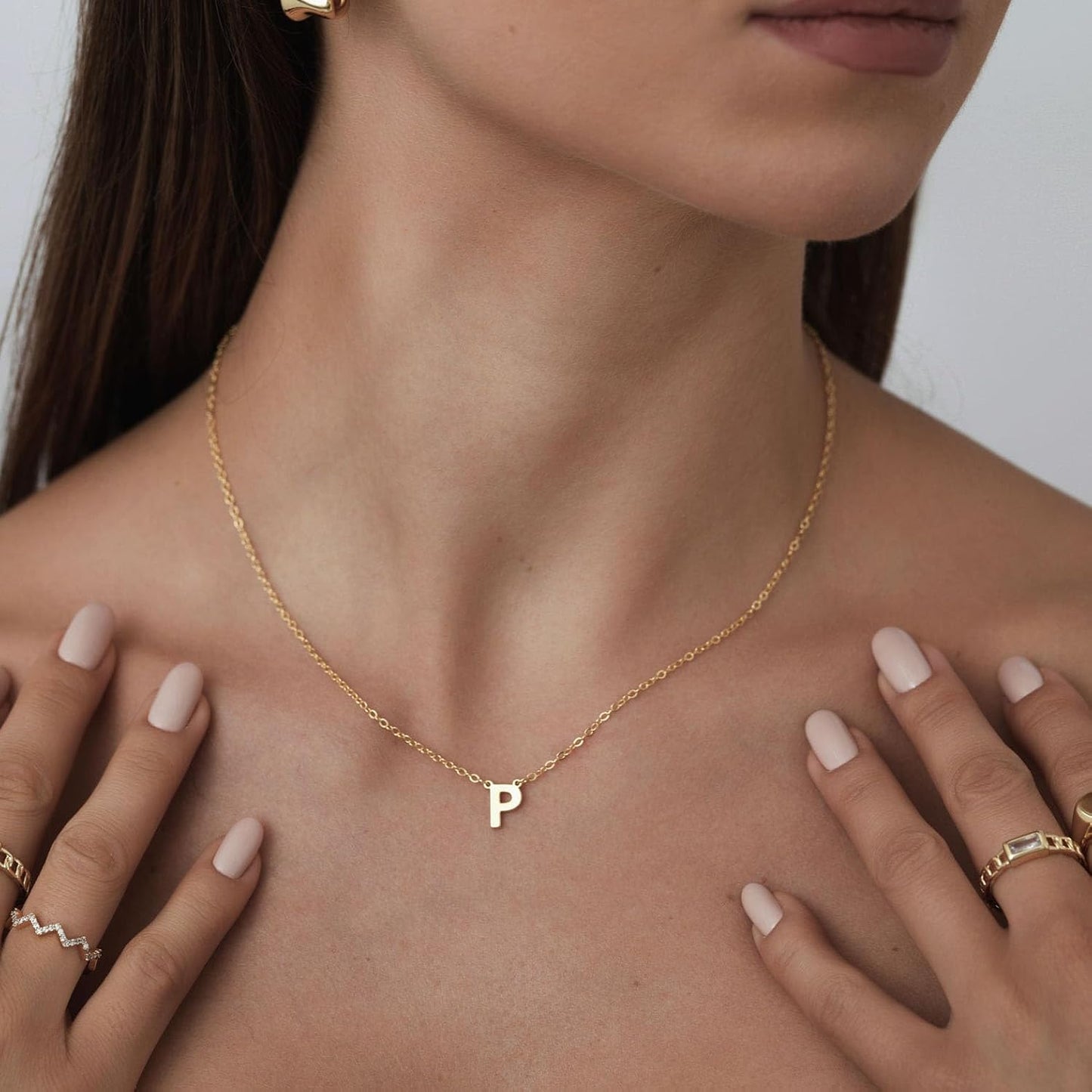 Delicate Heart Pendant Necklace, 14K Gold Plated Dainty Chain, Gift for Women