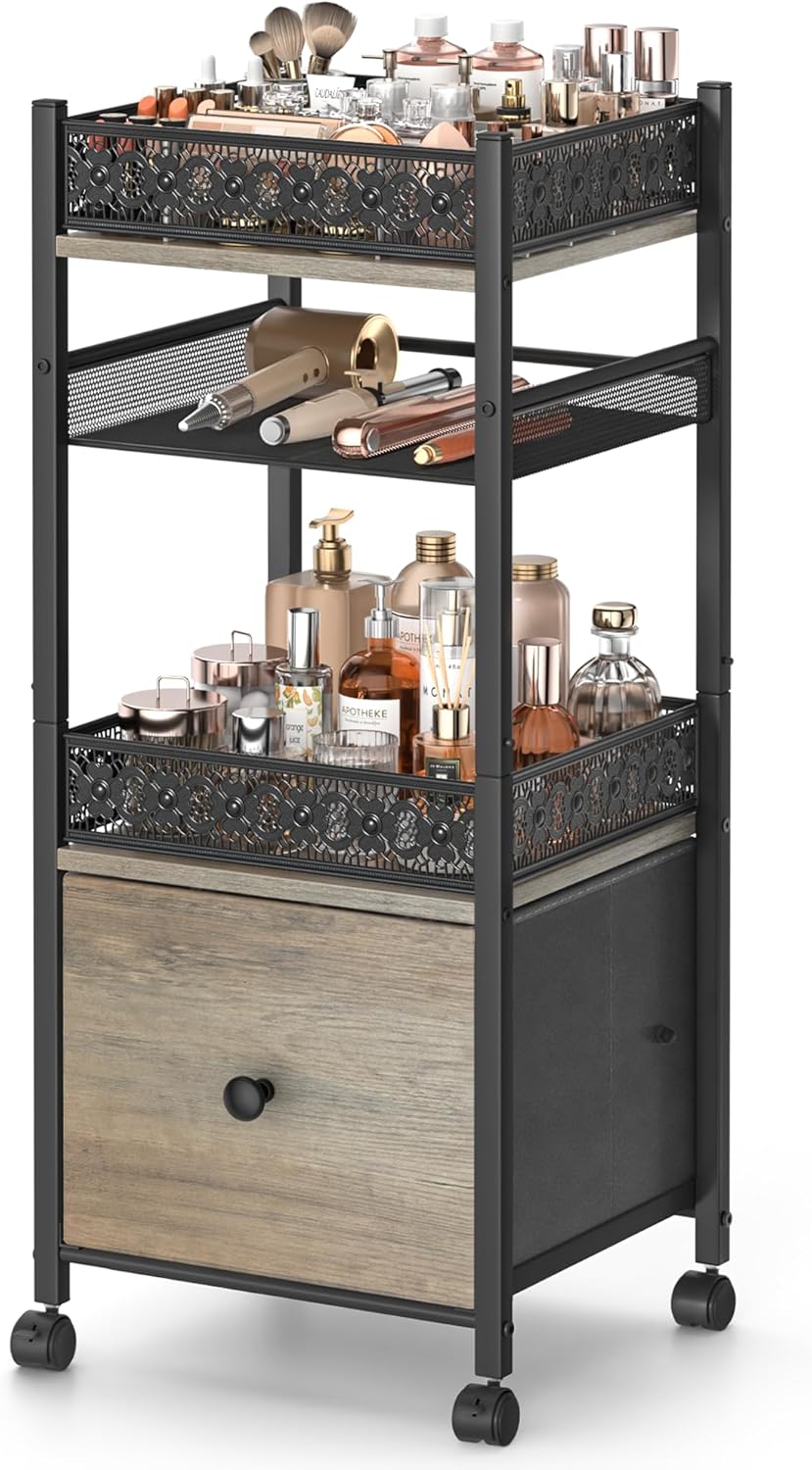 Makeup Organizer, Floor Skincare Organizers, Make Up Organizers and Storage with Drawers