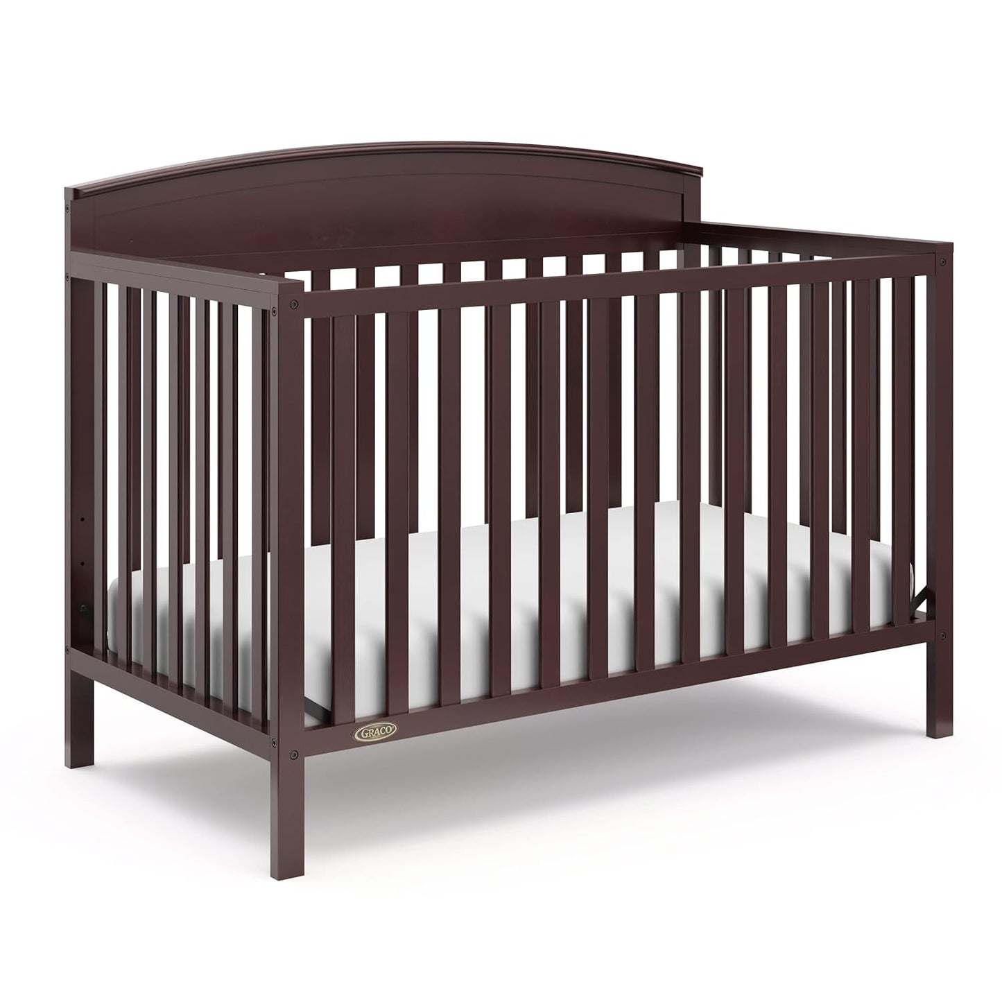 5-in-1 Convertible Crib Converts from Baby Crib to Toddler Bed, Daybed, Fits Standard Full-Size Crib Mattress