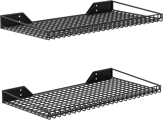 2 Pack Garage Wall Shelf, 23.5" x 12" Wall Mounted Storage Shelves for Garage, Closet