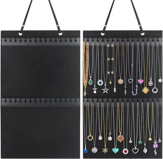 Hanging Necklaces Holder, Bracelets, and Ankles, Necklaces Display Storage Hanger for Wall