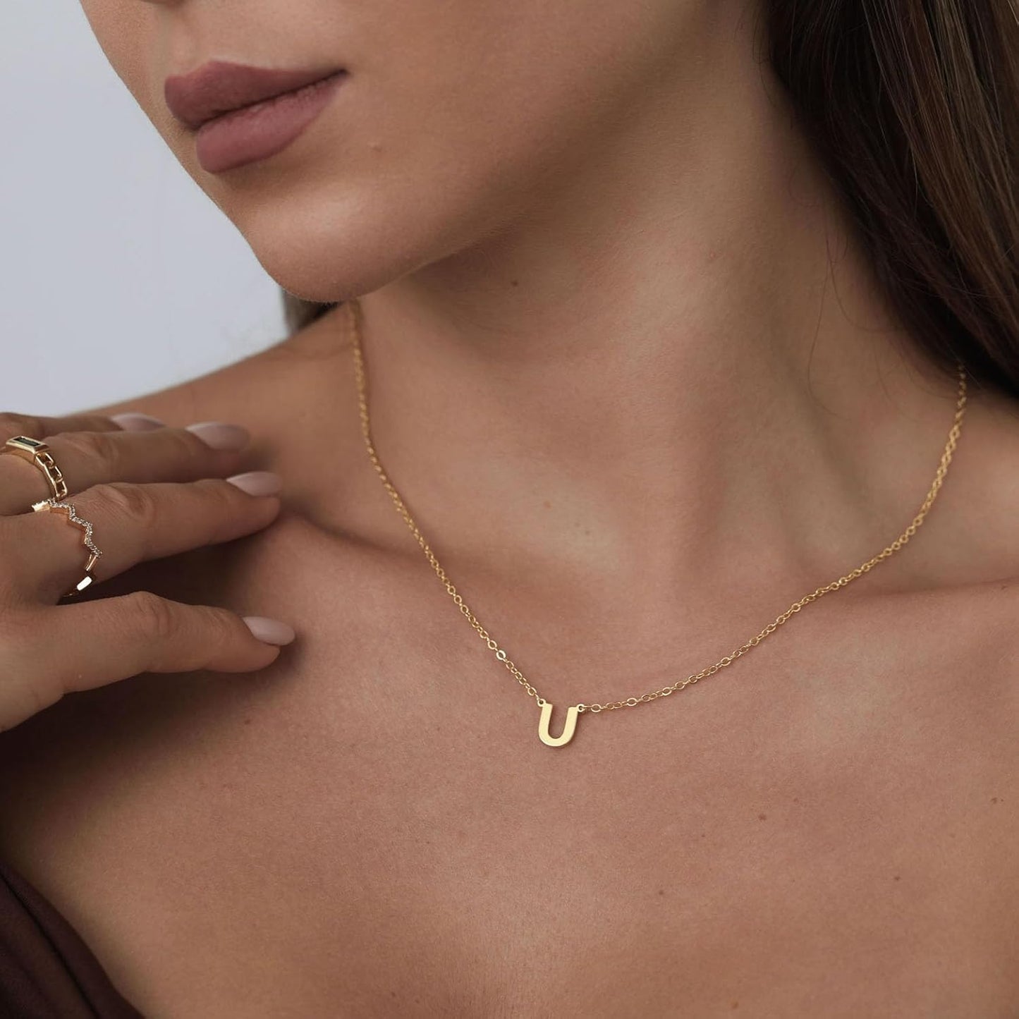 Delicate Heart Pendant Necklace, 14K Gold Plated Dainty Chain, Gift for Women