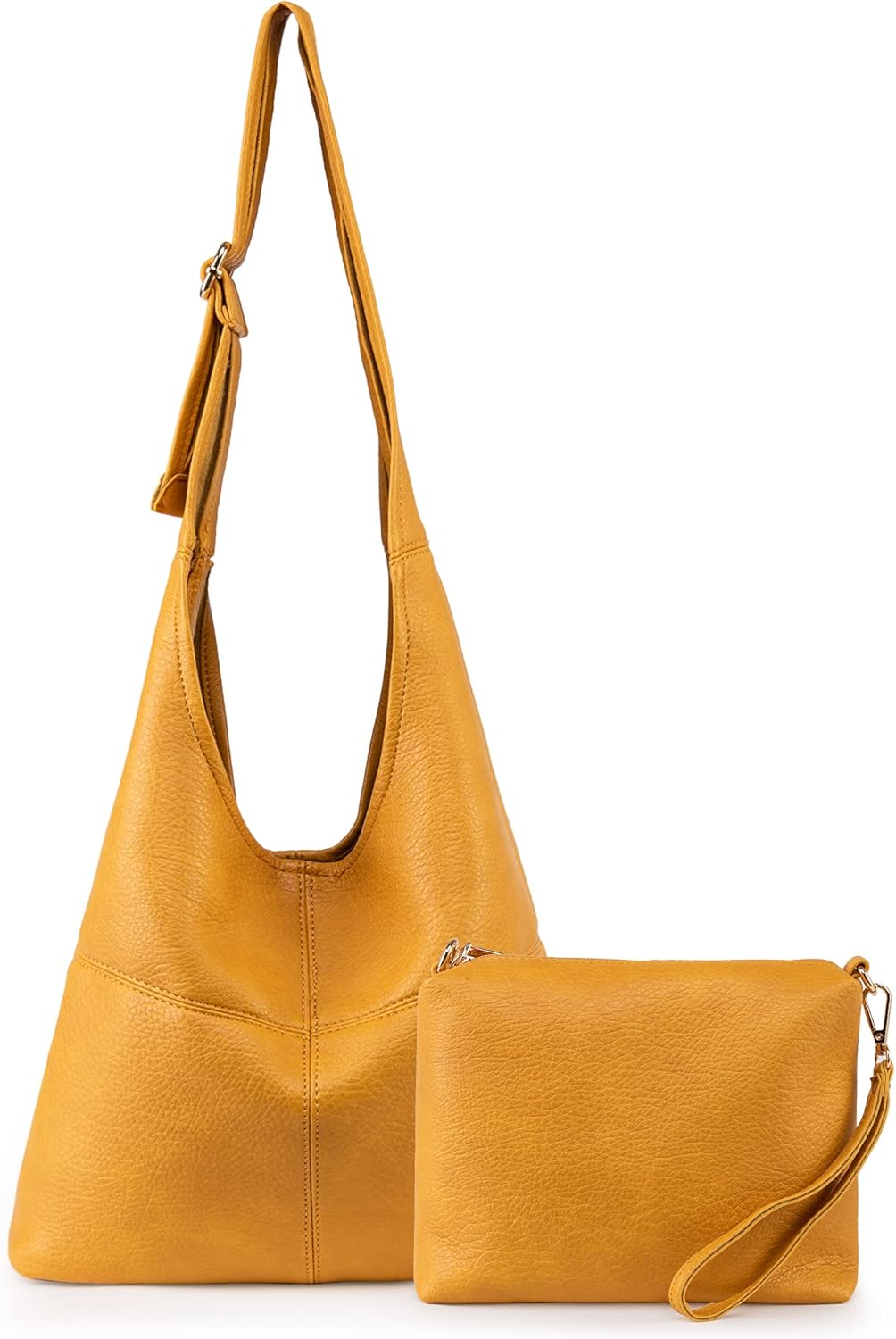 Hobo Bags Purse for Women Ultra Soft Foldable Shoulder Slouchy Handbags with Cosmetic bag