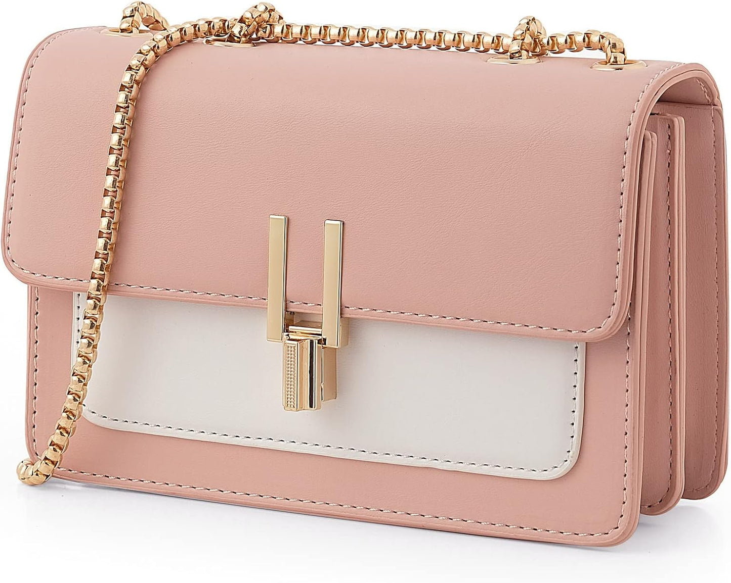 Color-Block Crossbody Bags for Women Leather Cross Body Purses Cute  Handbags Shoulder Bag