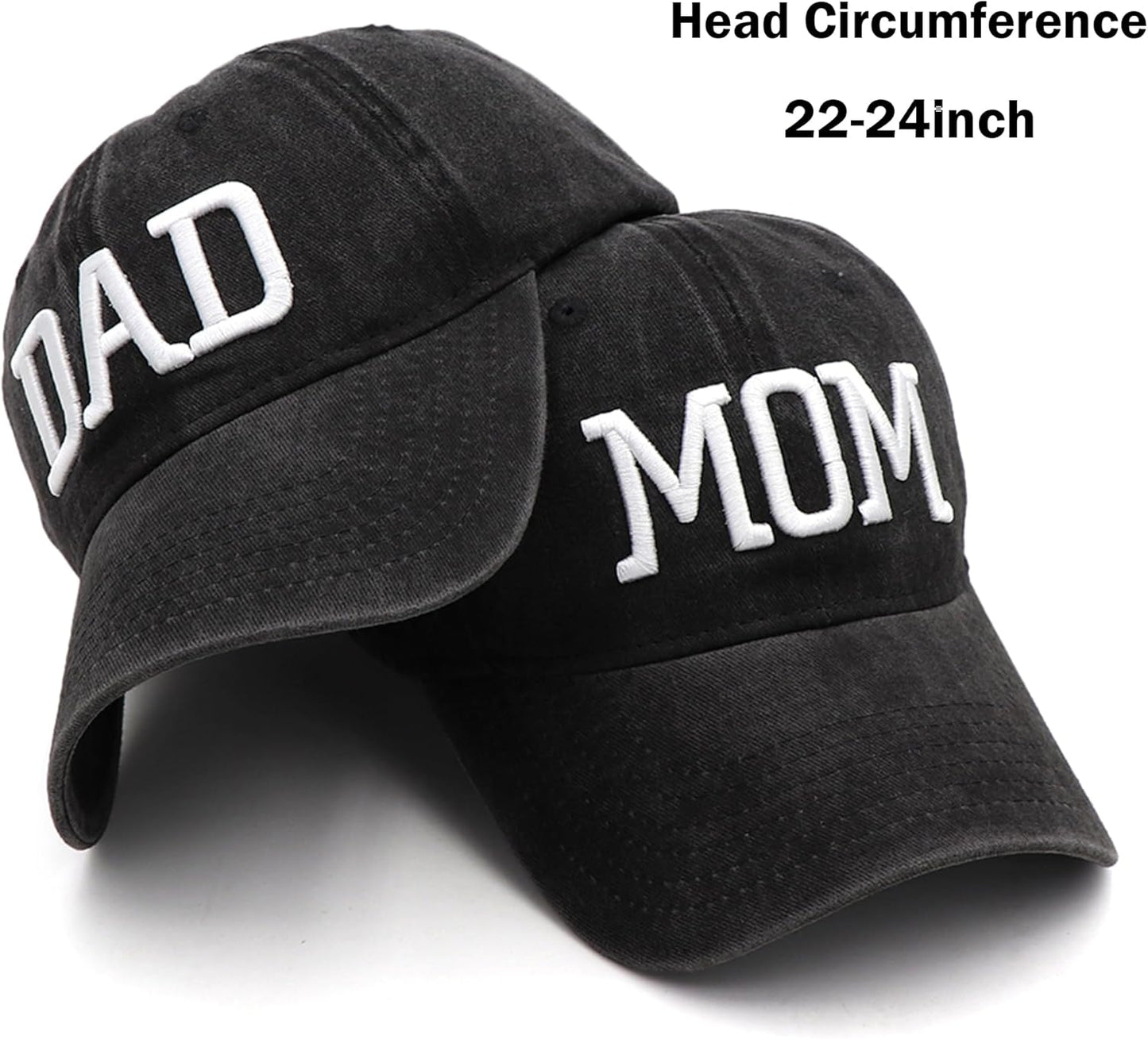 Mom and Dad Hats New Mom Gifts Embroidered Hats for Men Women Adjustable Baseball Cap