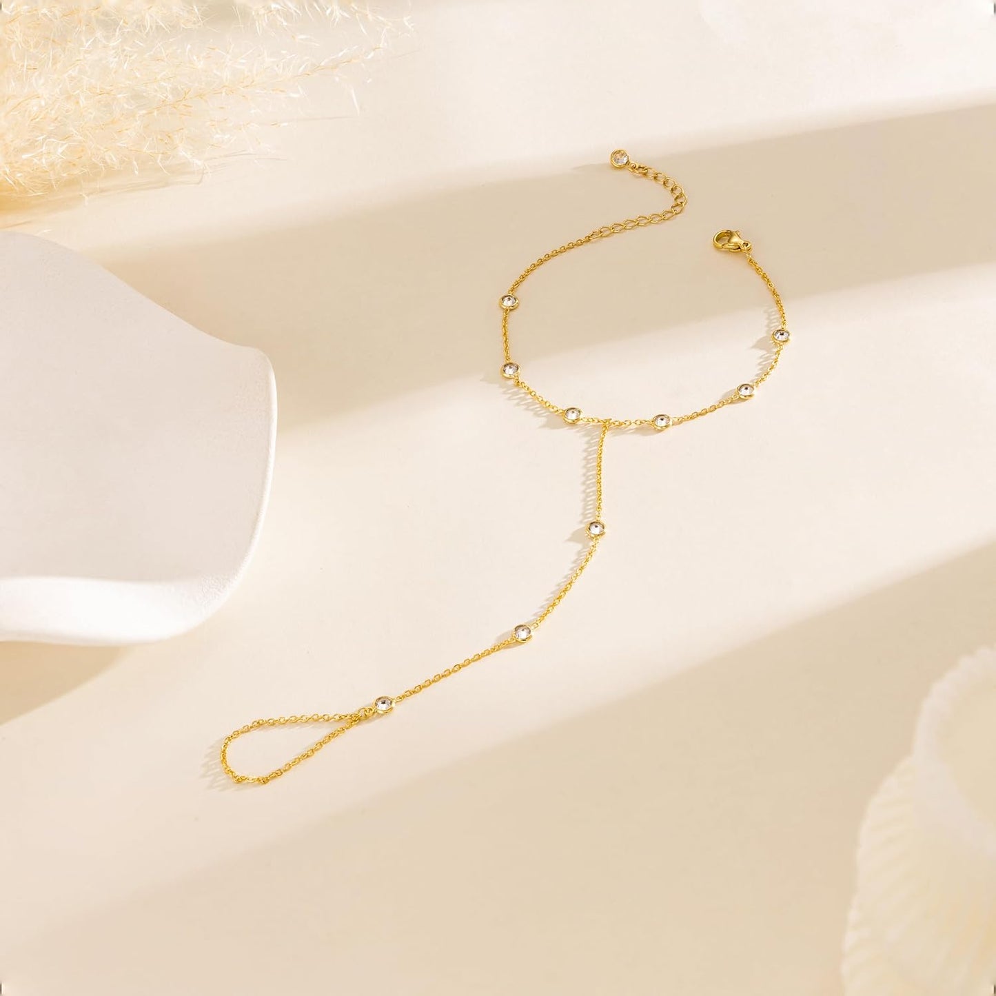 Gold Bracelets for Women, 14K Dainty Gold Plated Stackable Bracelets for Women Trendy Waterproof CZ Tennis Bracelet Set