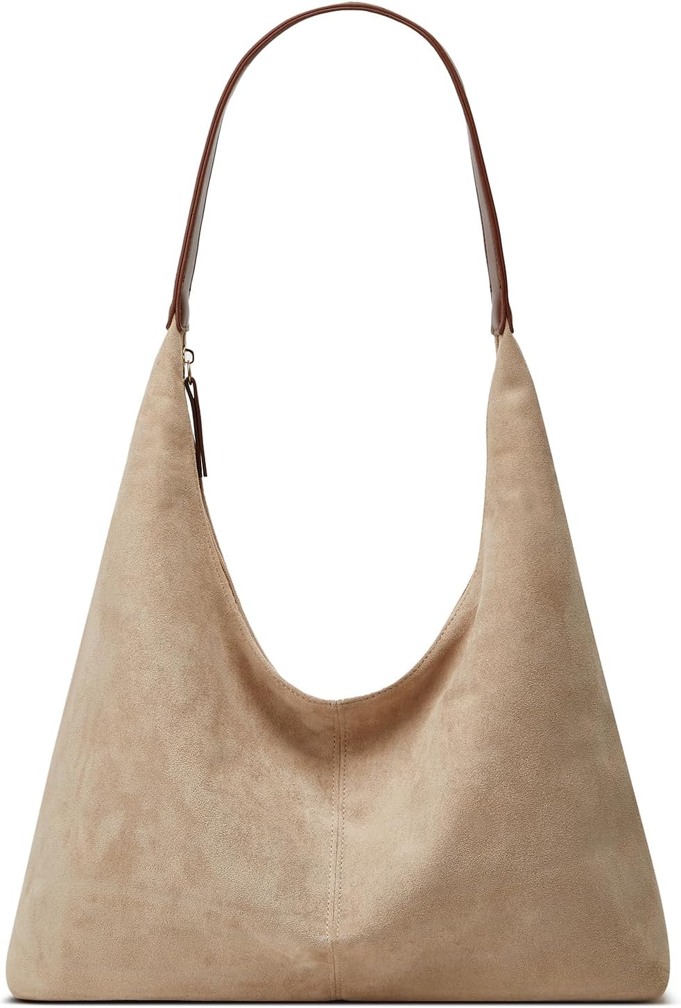 Trendy Suede Crescent Shoulder Bag Women Tote Bag Satchels Crossbody Purse Top-handle Travel Handbag