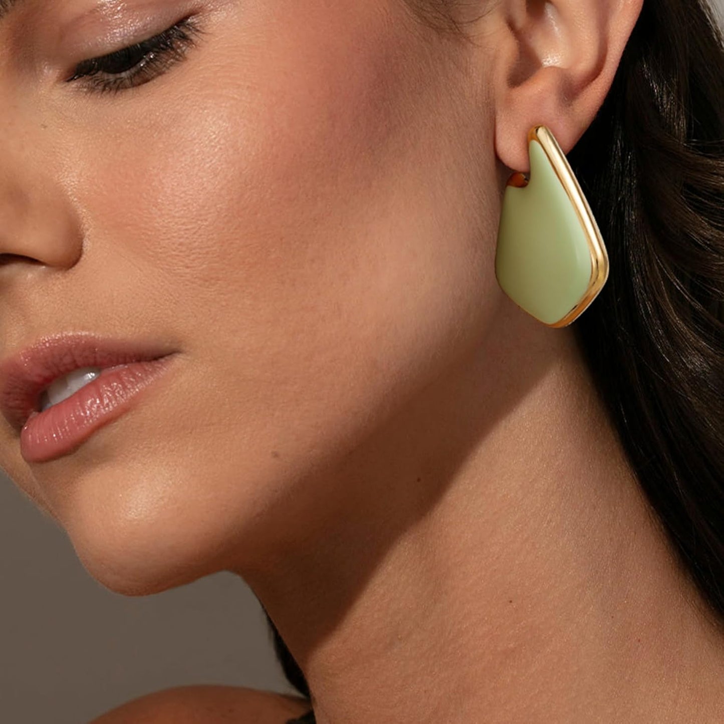Trendy Gold Plated Knot Earrings for Women Chunky Statement Drop Dangle Earrings Lightweight Fashion Accessories Gold Jewelry