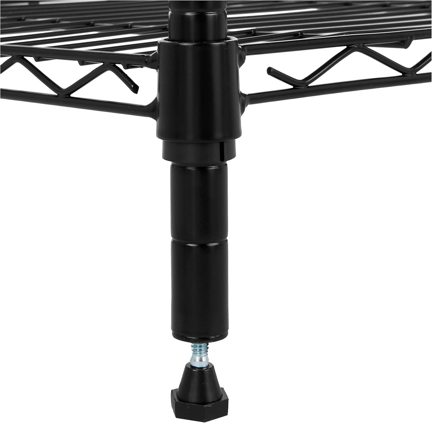 4-Shelf Adjustable Heavy Duty Steel Wire Rack Storage Shelving Organizer for Kitchen, Garage