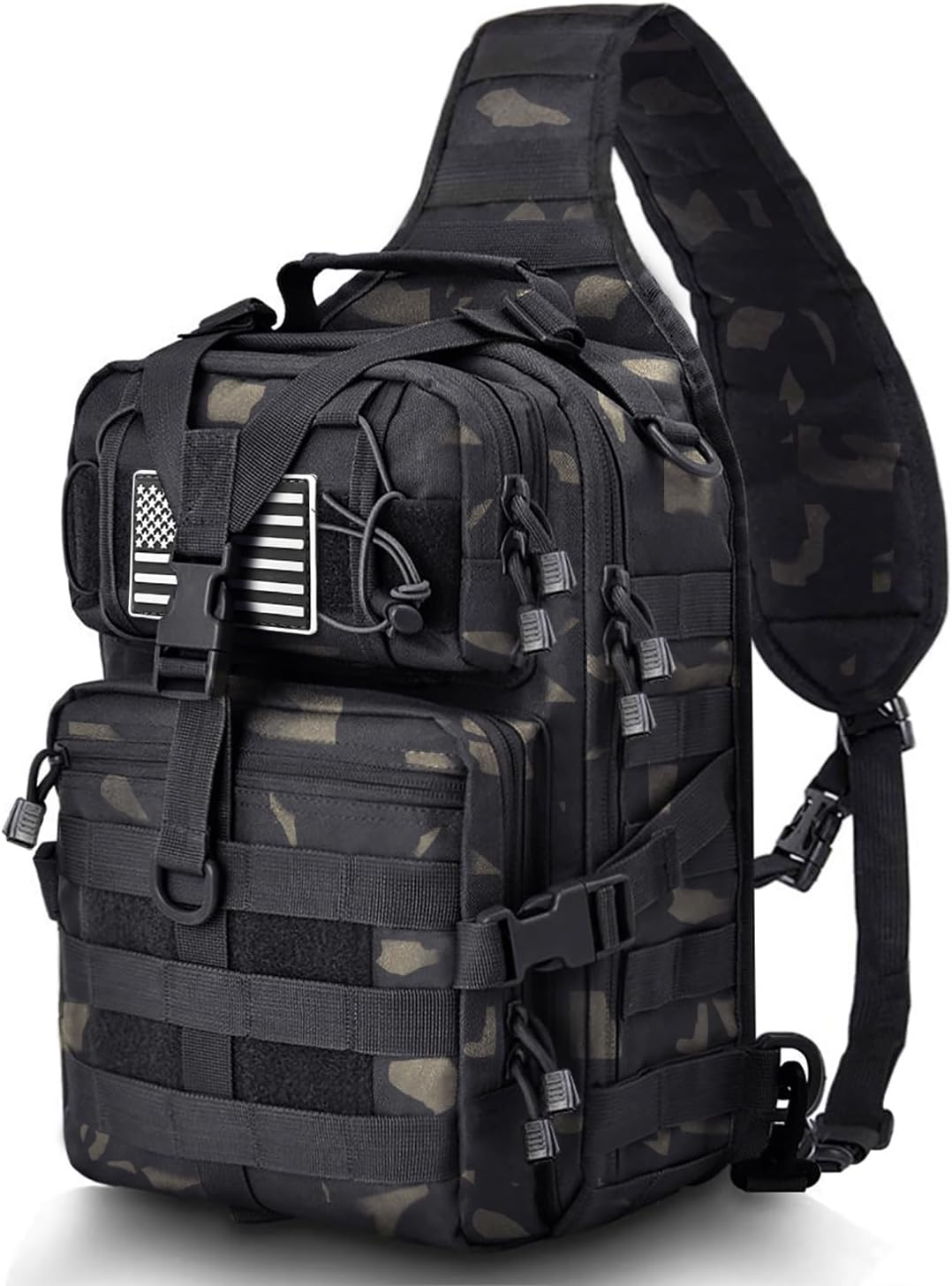 Tactical Sling Bag Pack Military Rover Shoulder Sling Backpack EDC Molle Assault Range Bag
