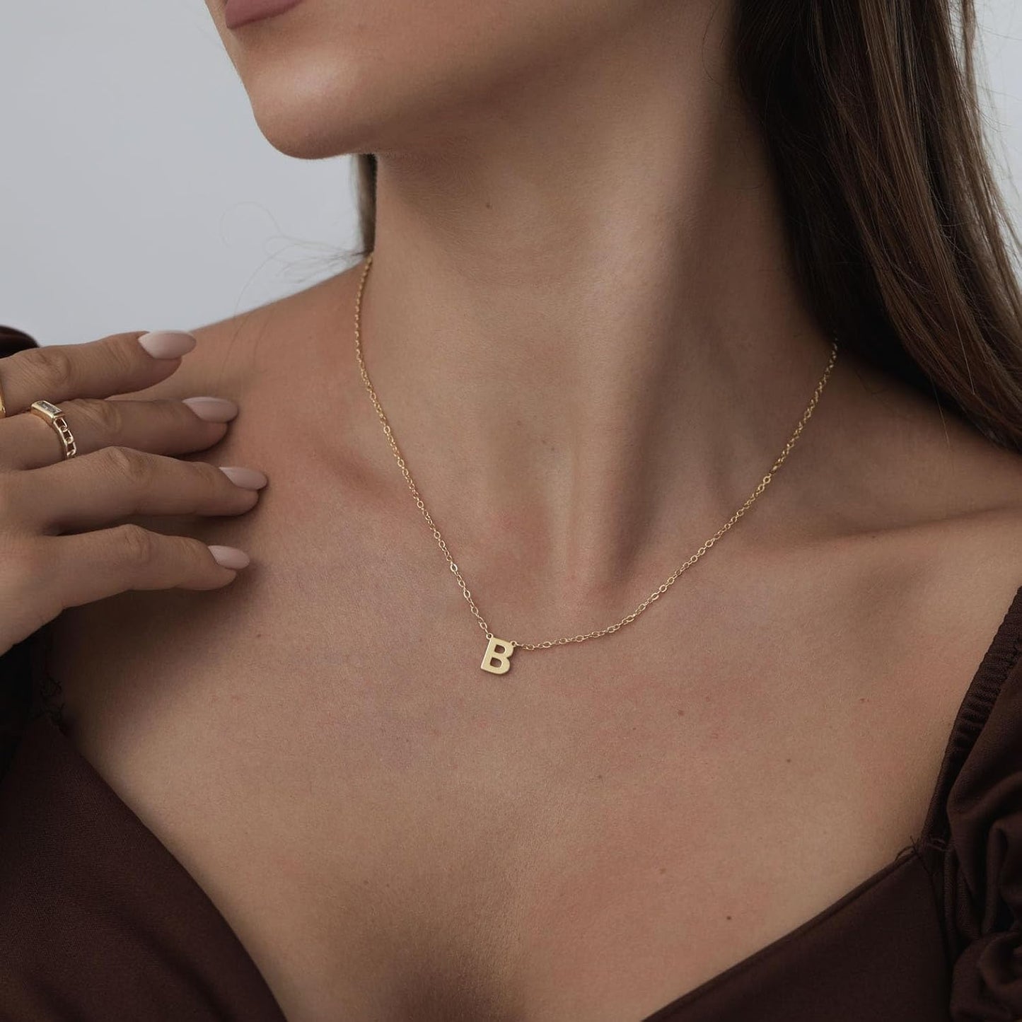 Delicate Heart Pendant Necklace, 14K Gold Plated Dainty Chain, Gift for Women