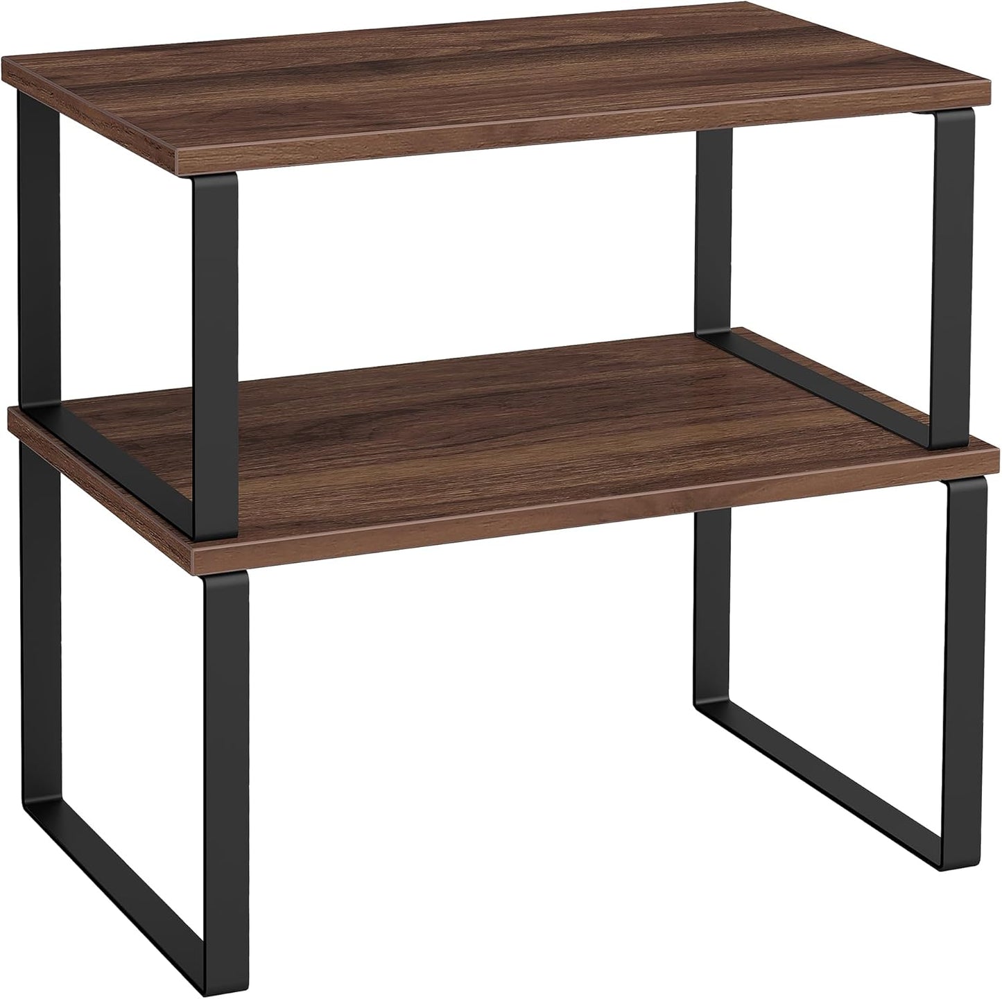 Cabinet Organizer Shelf, Set of 2 Kitchen Counter Shelves, Kitchen Storage, Spice Rack, Stackable