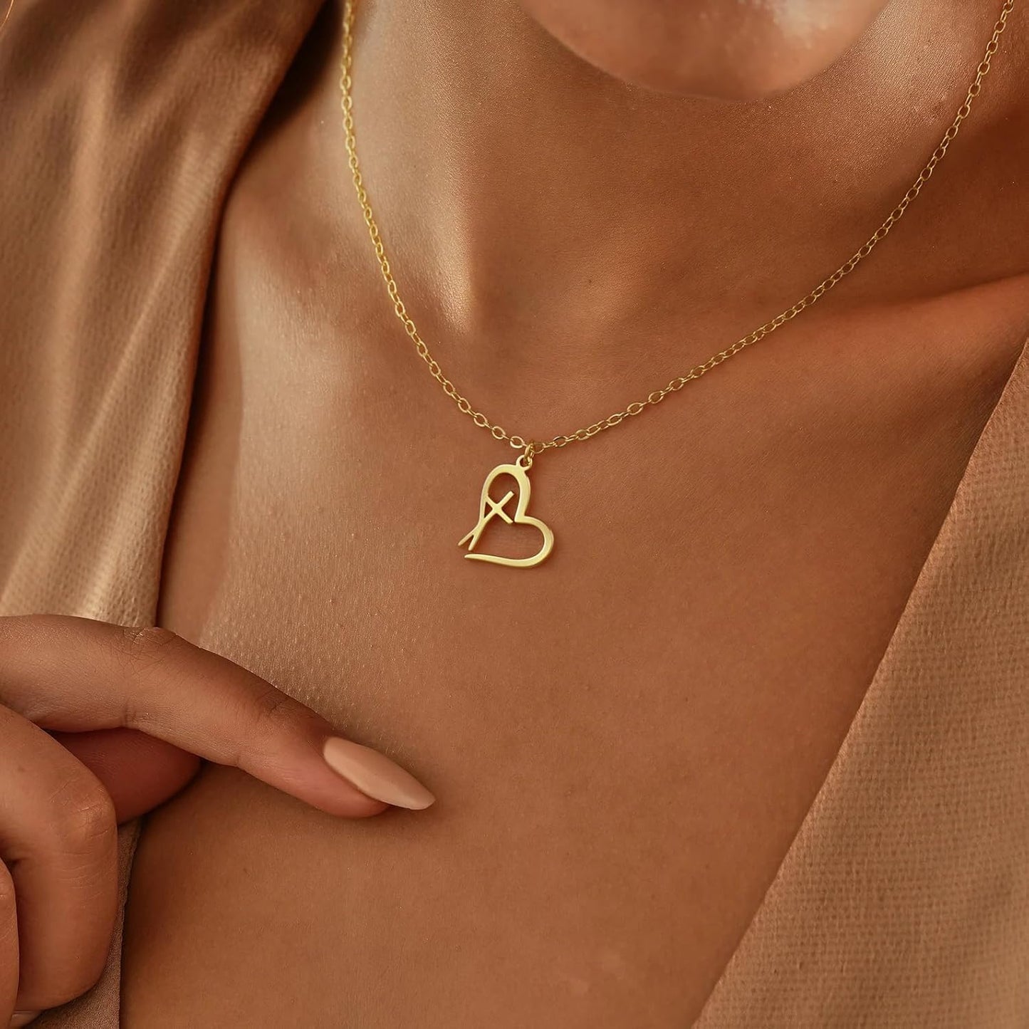 Dainty Small Cross Necklace, 14K Gold Silver Plated Religious Pendant Charm, Baptism Easter Faith Jewelry Gift for Women