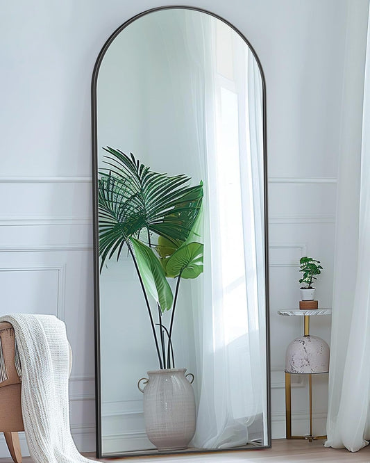 Full Length Mirror, 58"x18" Floor Mirror with Stand, Hanging Mounted Mirrors for Bedroom