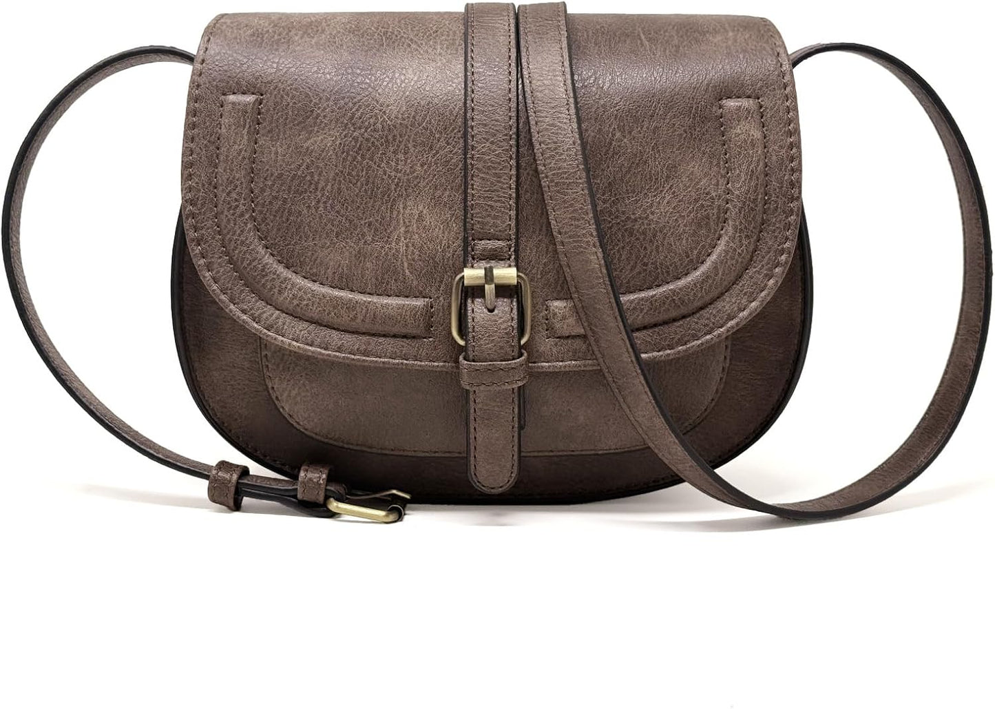 Crossbody Bags for Women,Small Saddle Purse and Boho Cross Body Handbags,Vegan Leather
