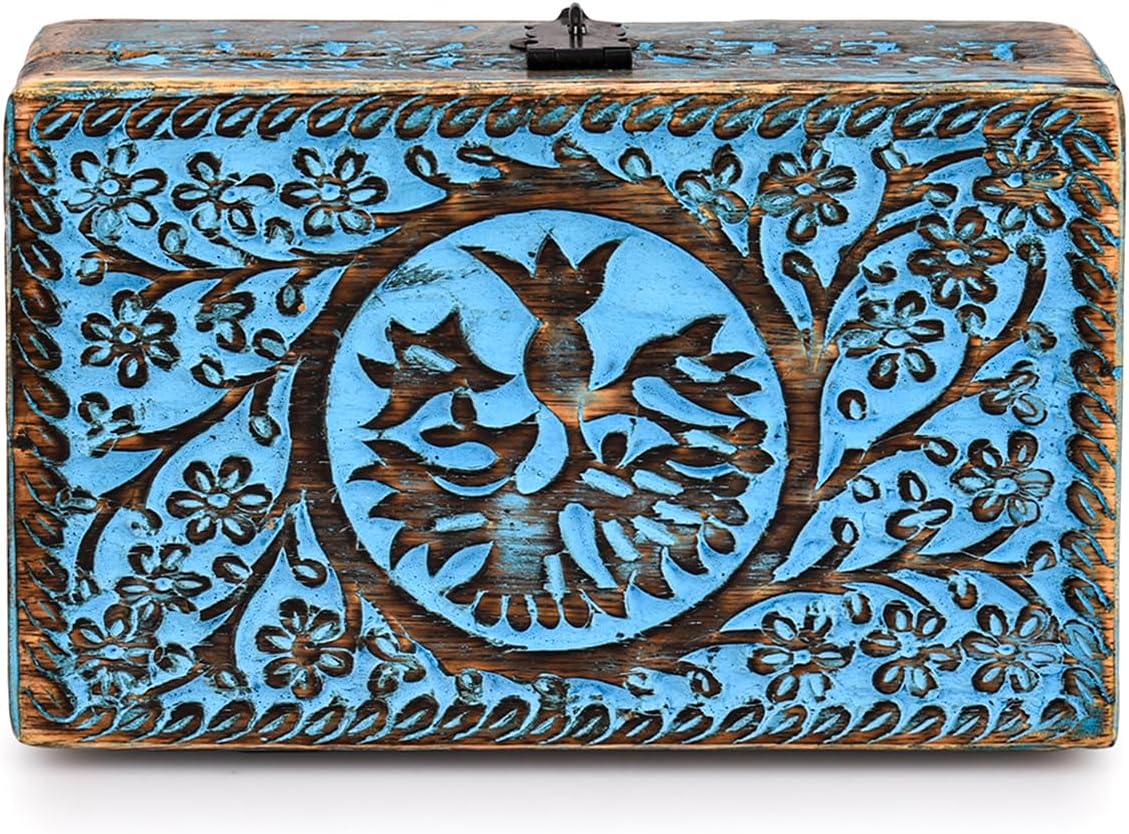 Wooden Jewelry Box, Tarot Box,Witch Box, Tree of Life | Decorative Storage Bin