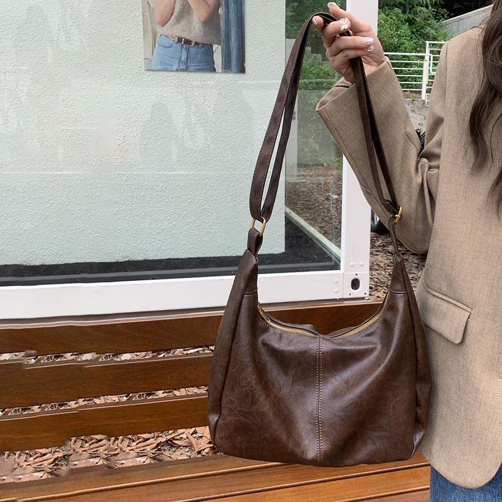 Slouchy Hobo Bags for Women,  Shoulder Bag Everyday Purse Daily Commuting Bag