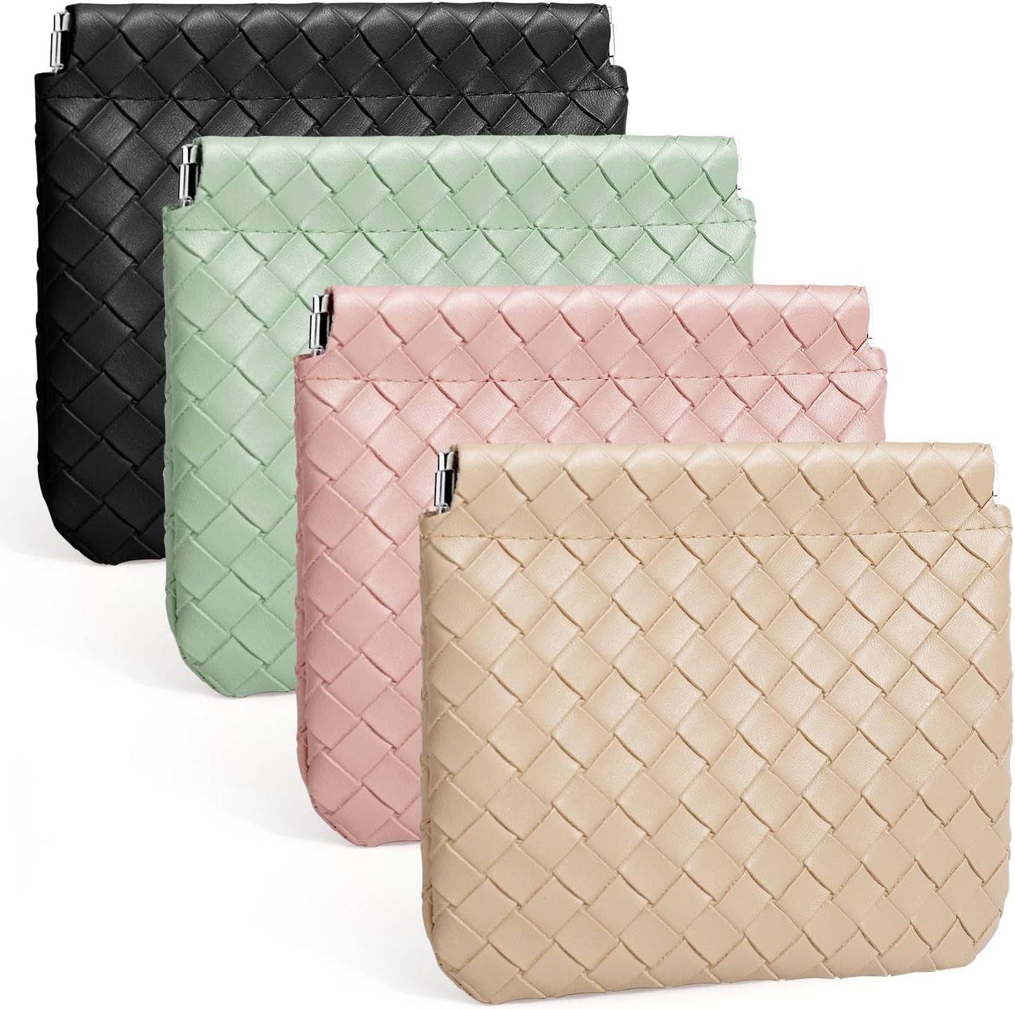 4 count Small Makeup Bag for Purse, Mini Portable Cosmetic Bags for Women,  Accessories Organizer