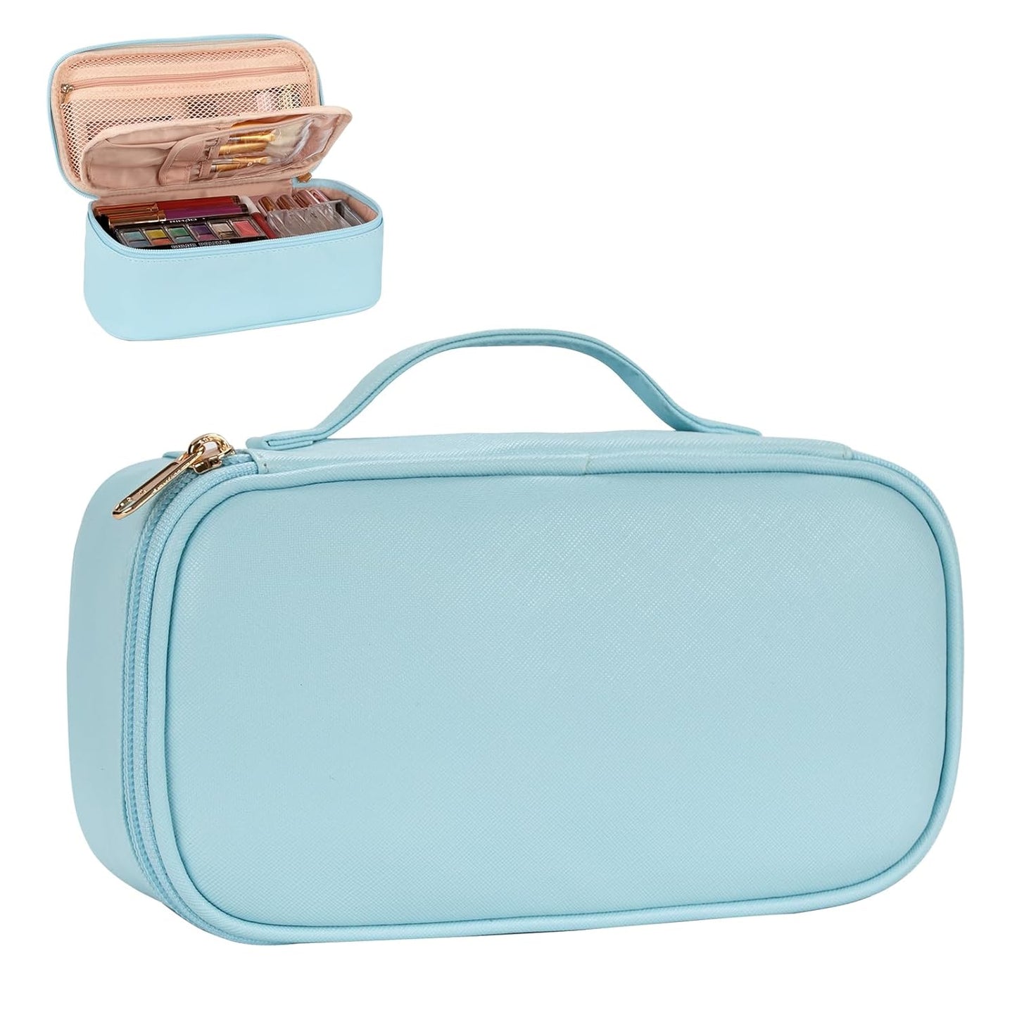 Portable Cute Travel Makeup Bag for Women and girls Makeup Brush Organizer cosmetics Pouch Bags
