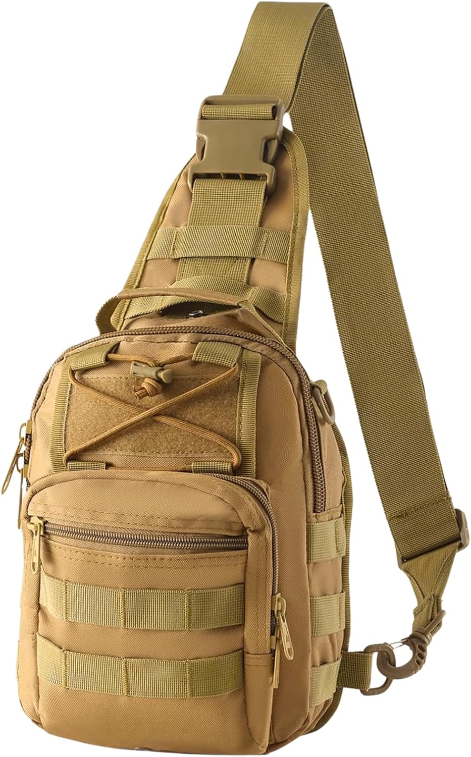 Tactical Shoulder Sling Bag Small Outdoor Chest Pack Backpack for Men Traveling, Sling Backpack