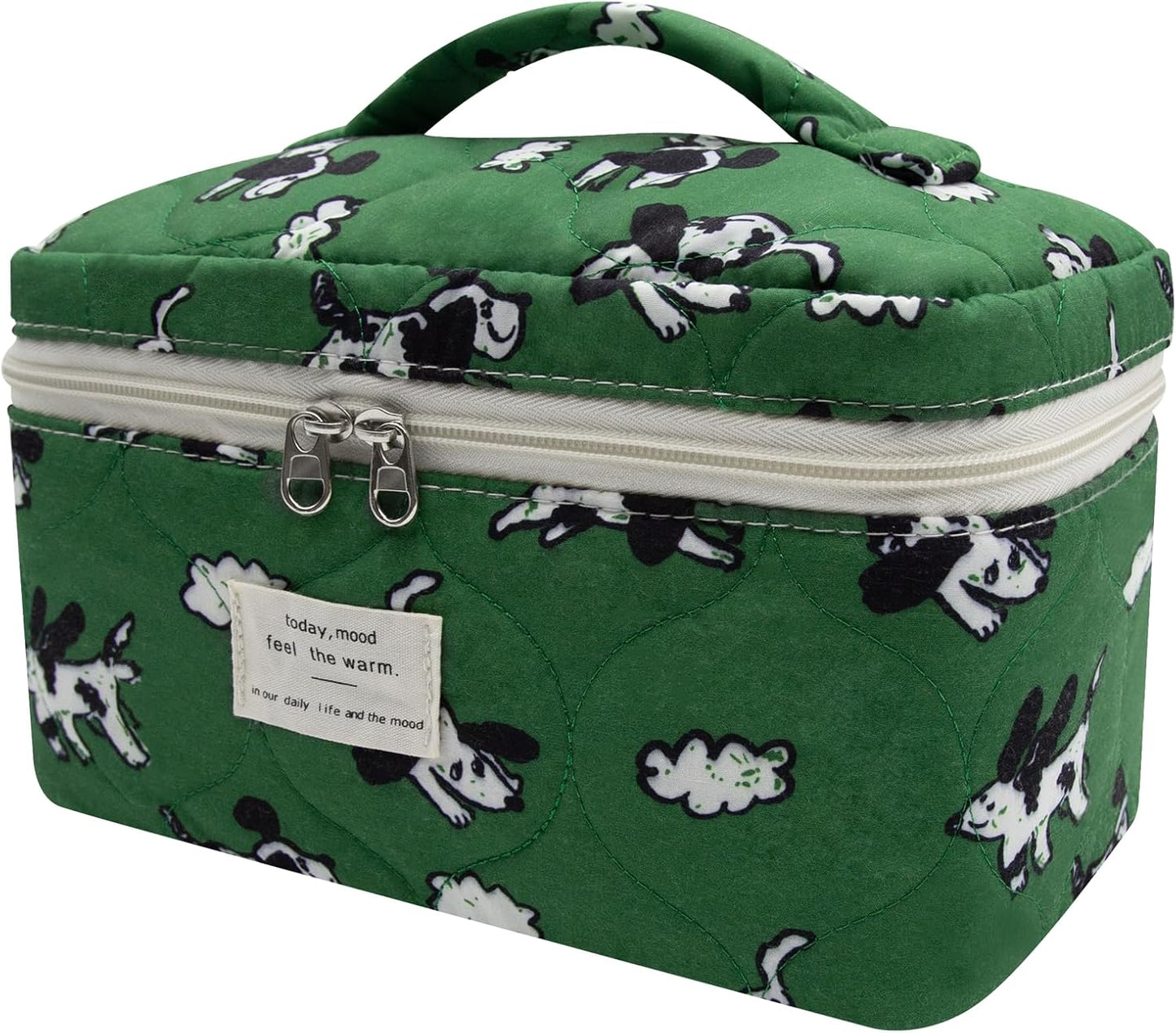 Large Makeup Bag, Cute Cosmetic Bag for Women Girls, Floral Coquette Aesthetic Toiletry Bag, Travel Make Up Organizer Bag (BDLH)