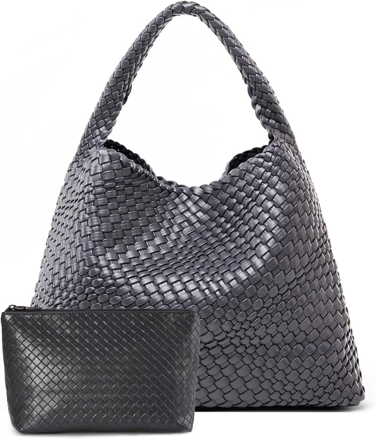 Large Woven Tote Bag for Women Weave Purse Woven Leather Handbag