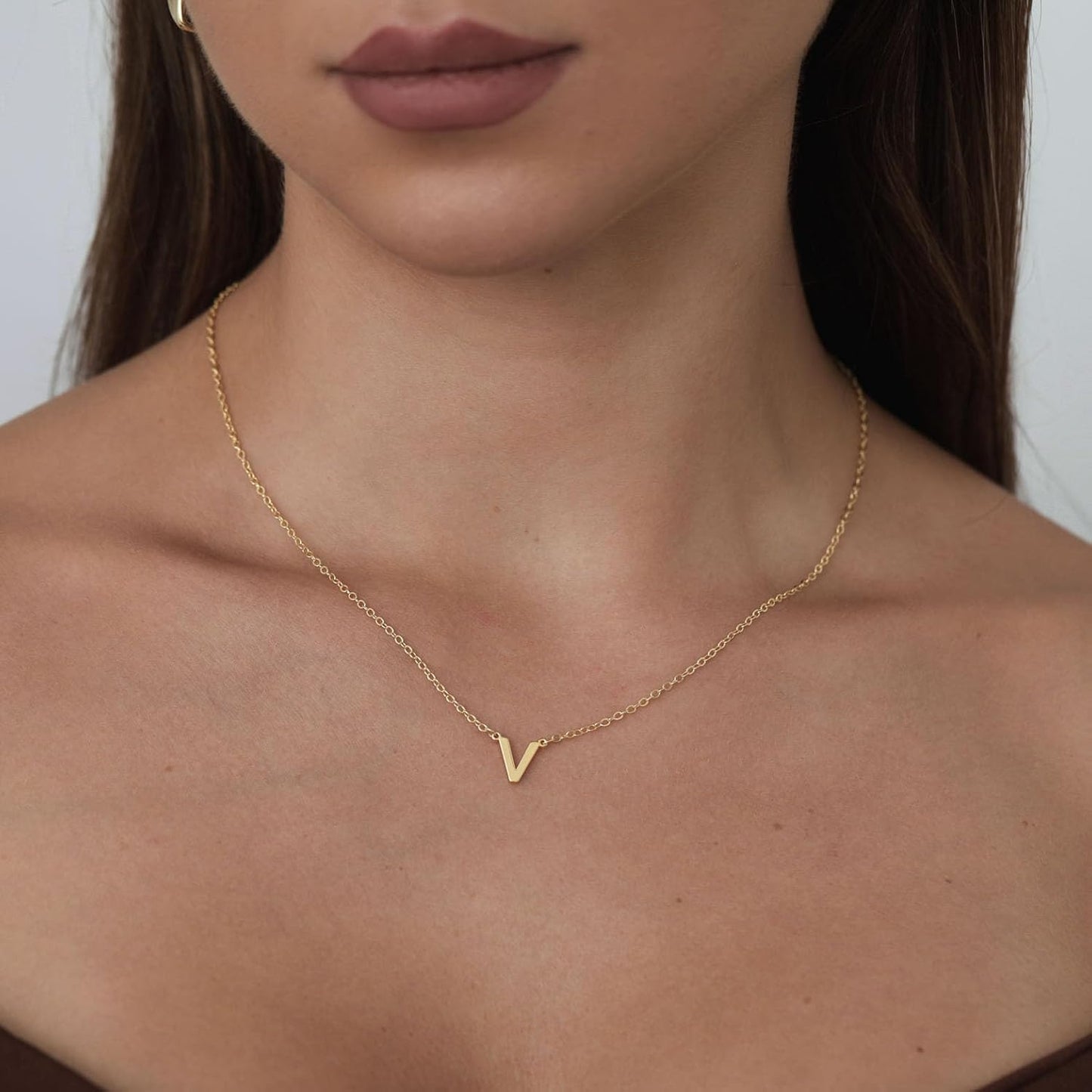 Delicate Heart Pendant Necklace, 14K Gold Plated Dainty Chain, Gift for Women