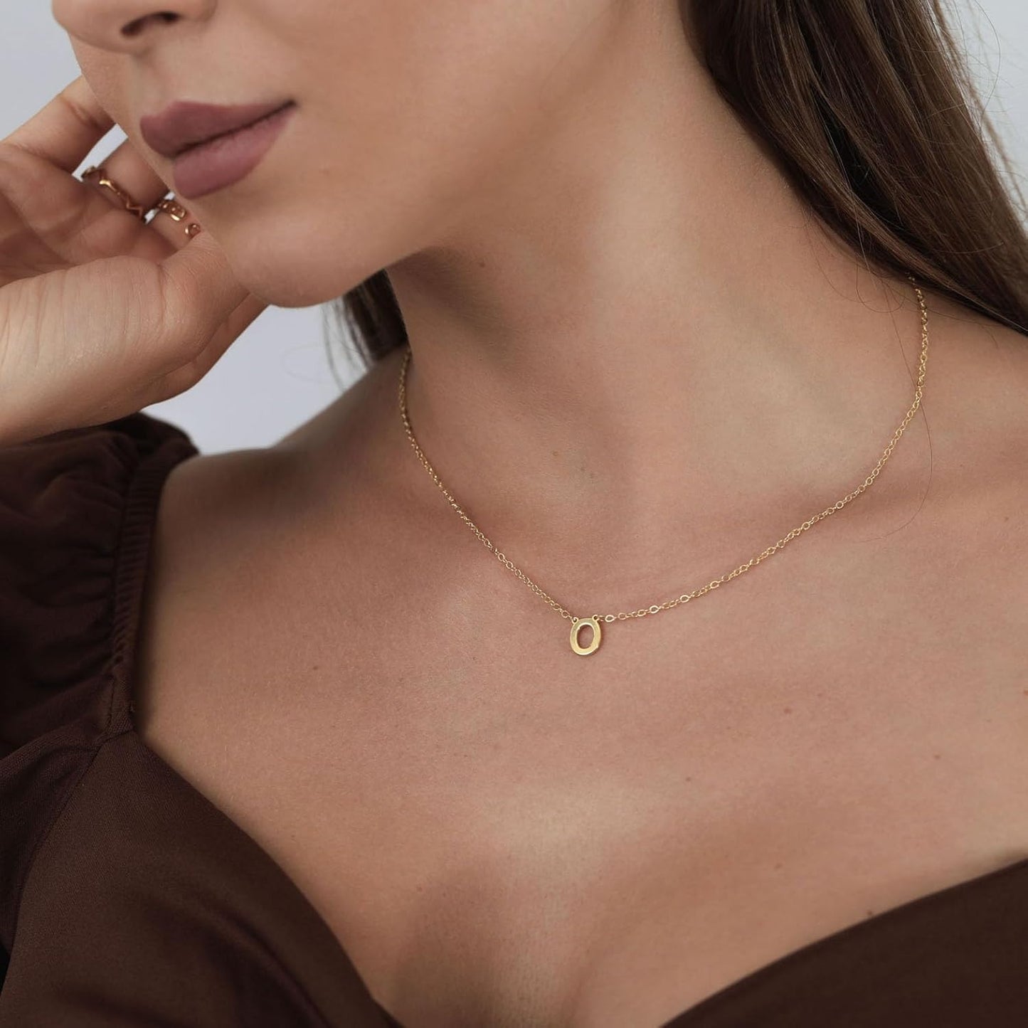Delicate Heart Pendant Necklace, 14K Gold Plated Dainty Chain, Gift for Women