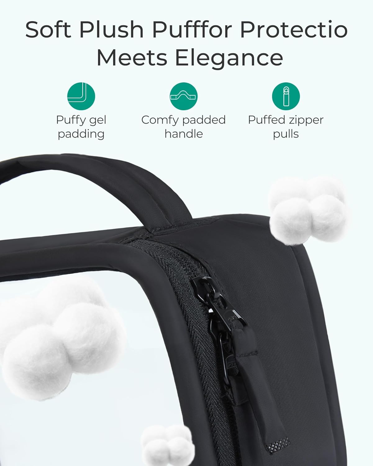 Toiletry Bag, Large Opening Clear Makeup Bag with Handle, Quart Sized Travel Toiletry Bag