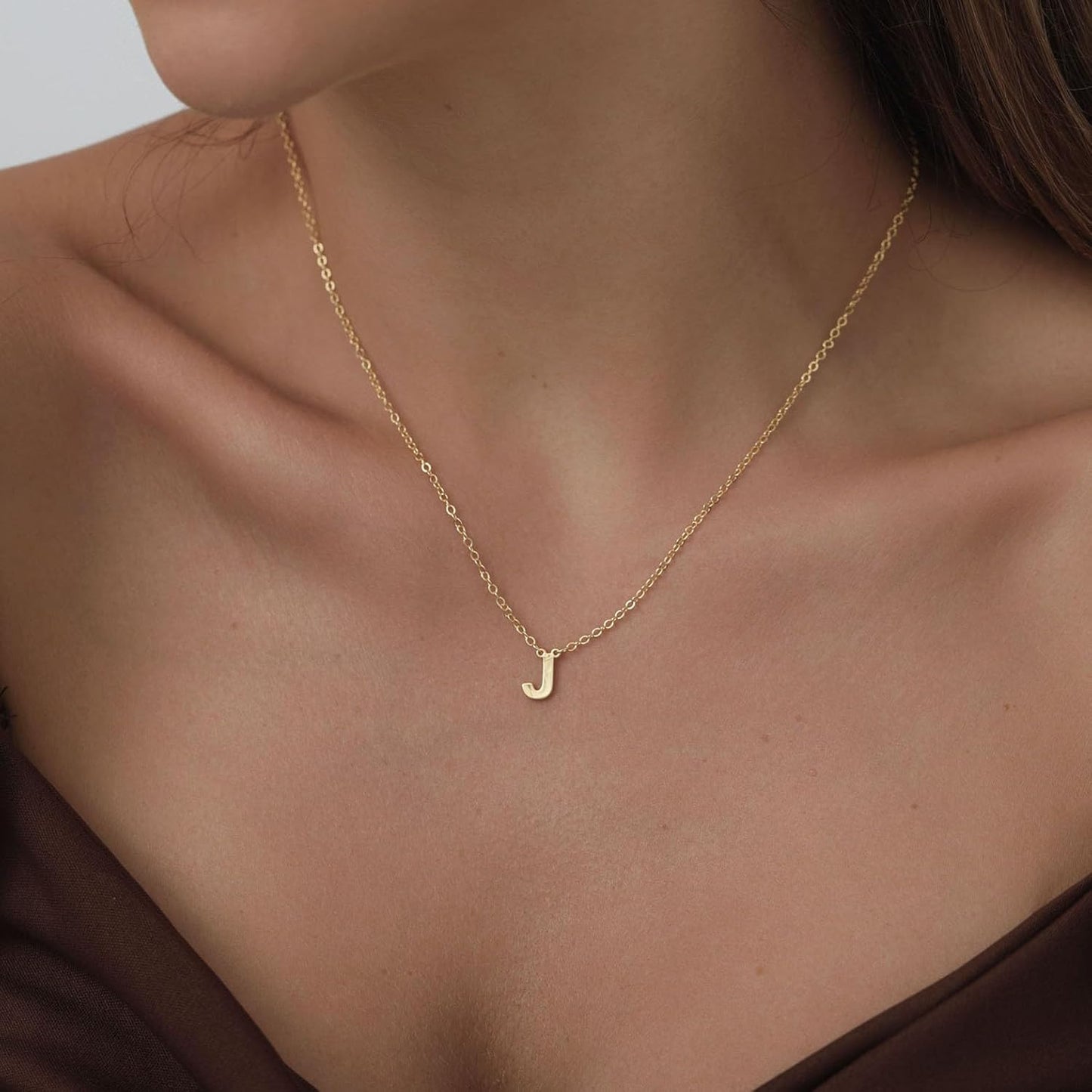Delicate Heart Pendant Necklace, 14K Gold Plated Dainty Chain, Gift for Women