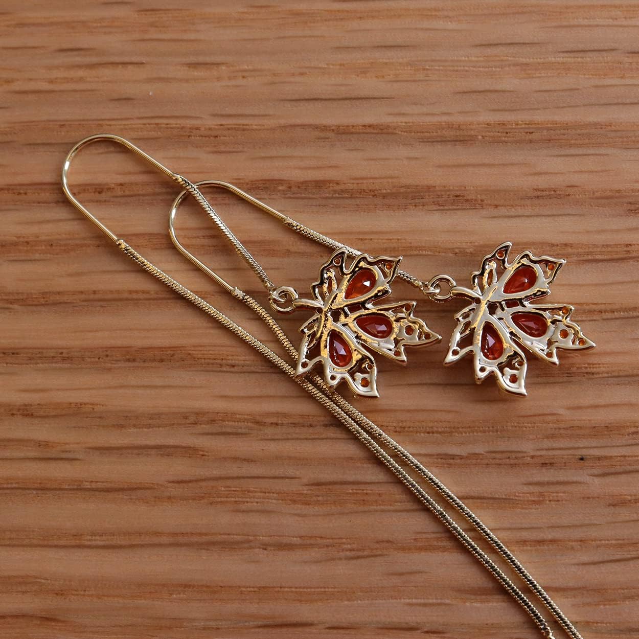 Sonateomber Gold Long Chain Threader Earrings for Women - Fashion Statement Drop Dangle Thread Earrings Jewelry Gift