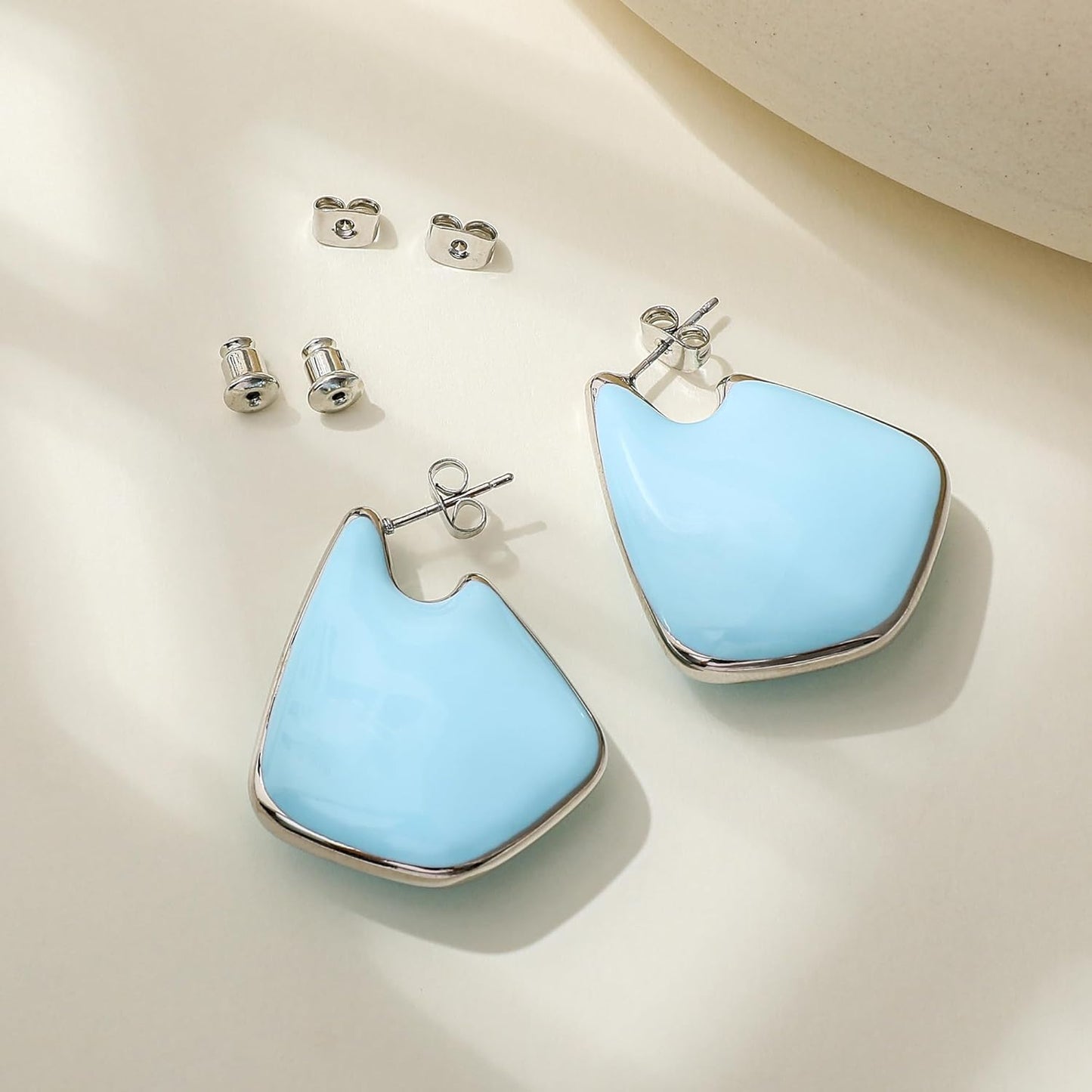 Trendy Gold Plated Knot Earrings for Women Chunky Statement Drop Dangle Earrings Lightweight Fashion Accessories Gold Jewelry