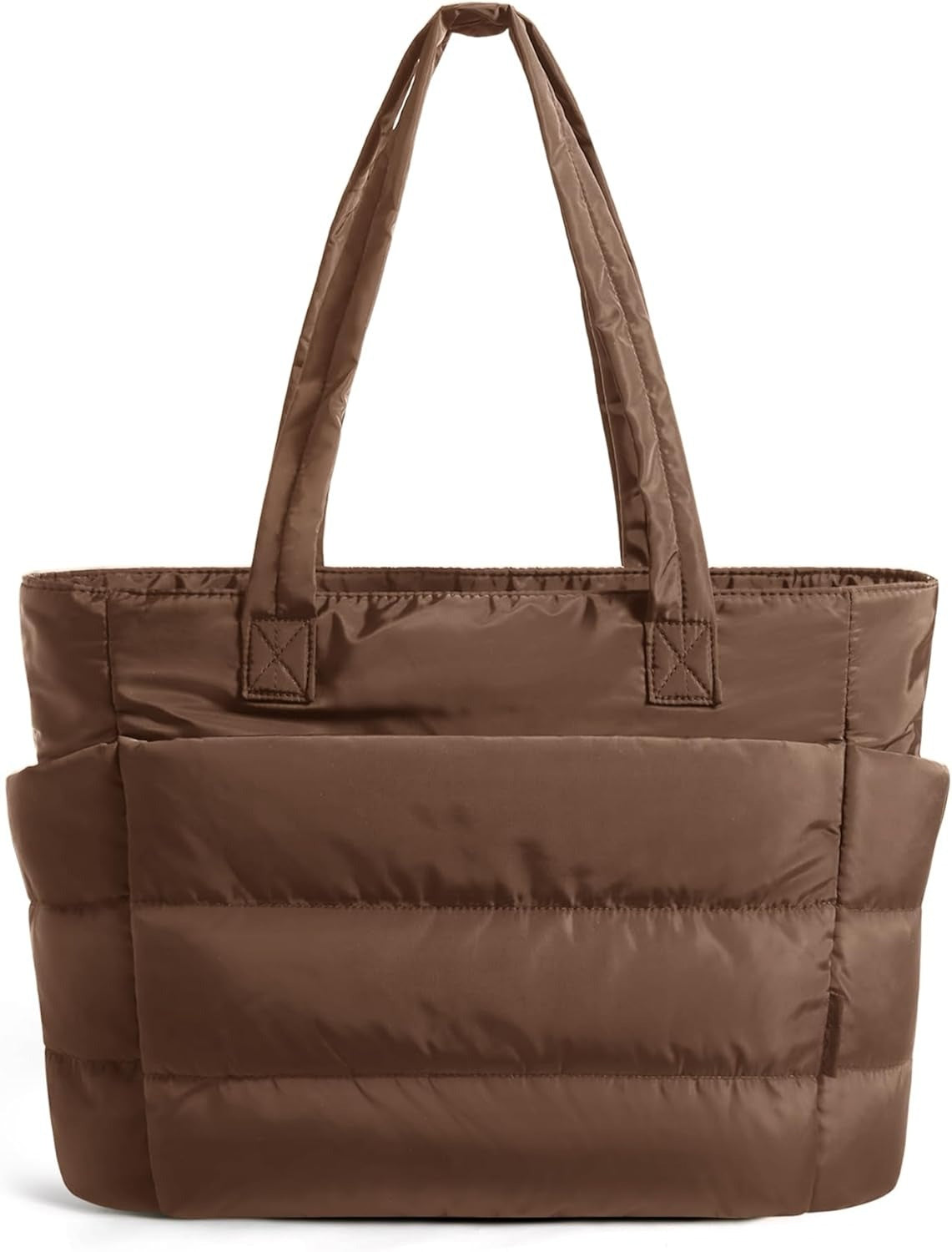 Tote Bag for Women, Lightweight Puffy Tote Bag with Compartments Shoulder Bag Handbag for Travel, Work, Gym